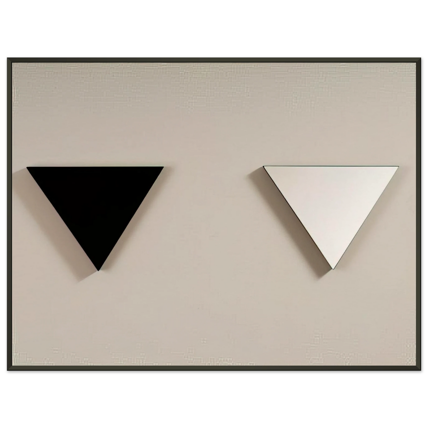 Blinky Palermo Mirror Object 1973 Framed Art Print - Aluminum Frame - 60x80 cm / 24x32 inches