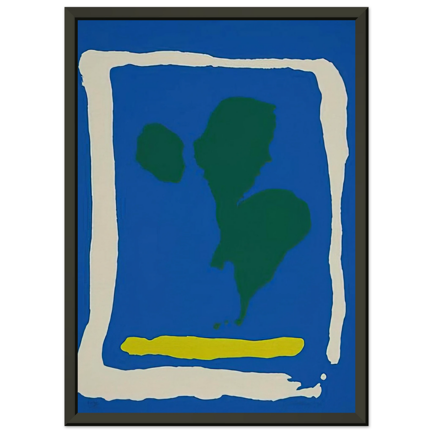 Helen Frankenthaler  Air Frame  1965 Framed Art Print  - Aluminum Frame - 70x100 cm / 28x40 inches