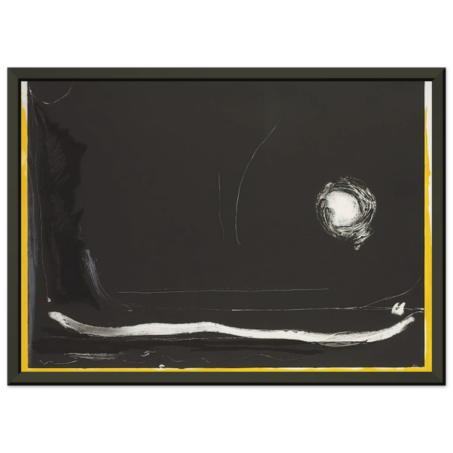 Helen Frankenthaler Yellow Jack 1985 Framed Art Print - Aluminum Frame - 70x100 cm / 28x40 inches