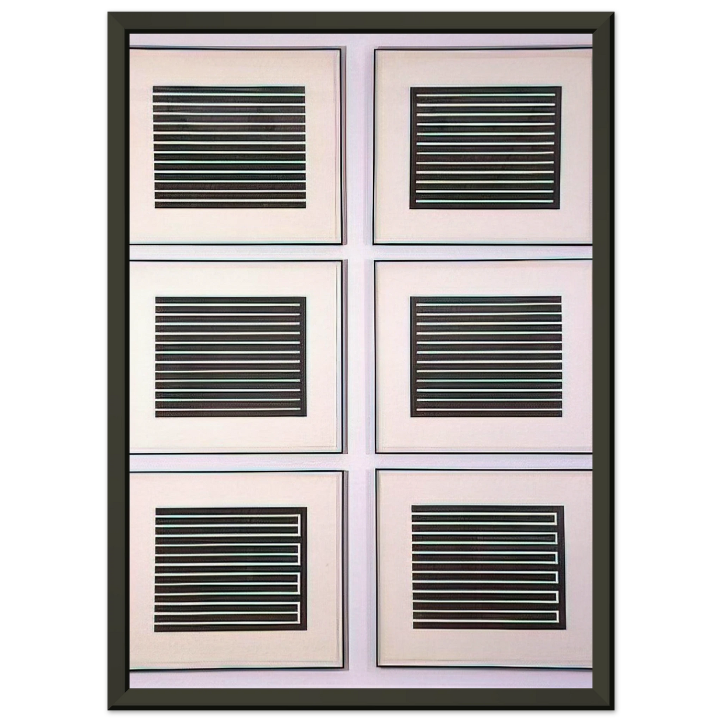 Donald Judd Six Aquatints 1980 Framed Art Print - Aluminum Frame - 60x80 cm / 24x32 inches