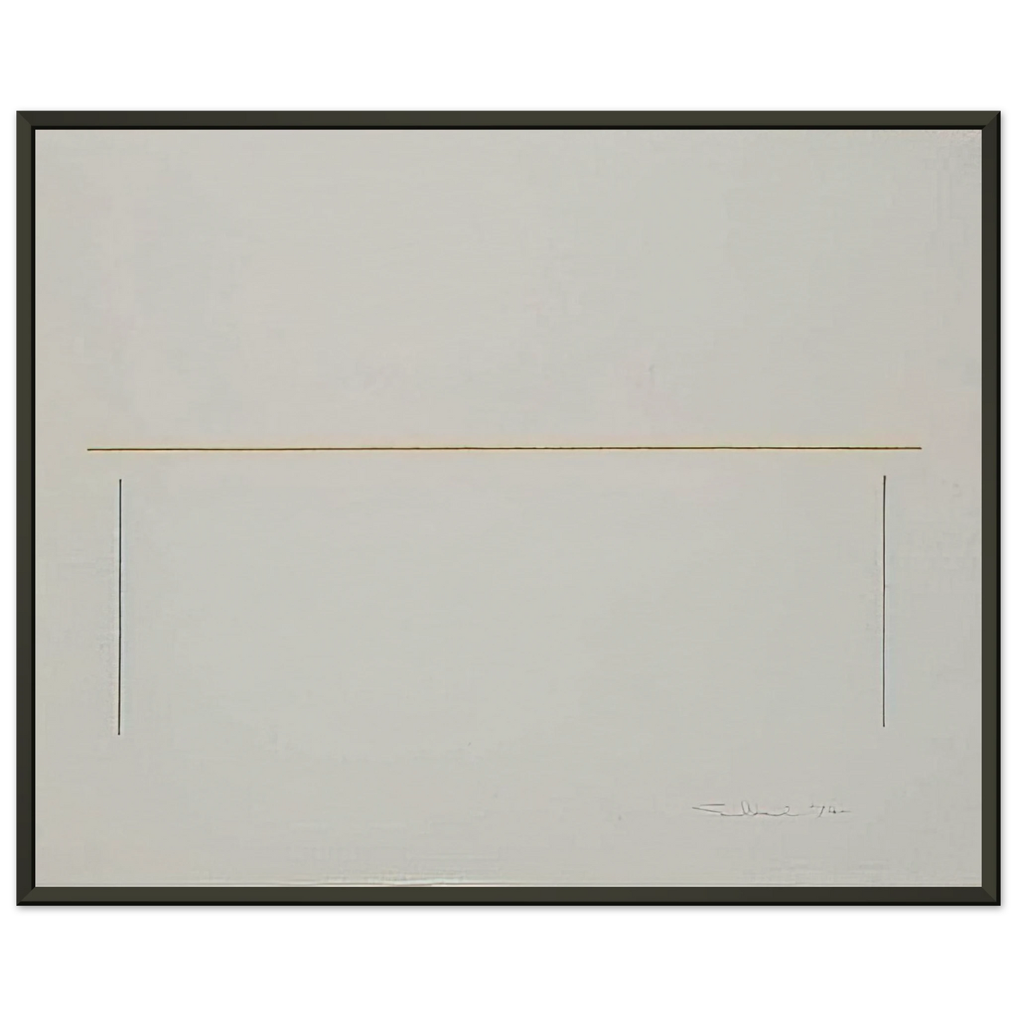 Fred Sandback Untitled 1974 Framed Art Print - Aluminum Frame - 60x80 cm / 24x32 inches