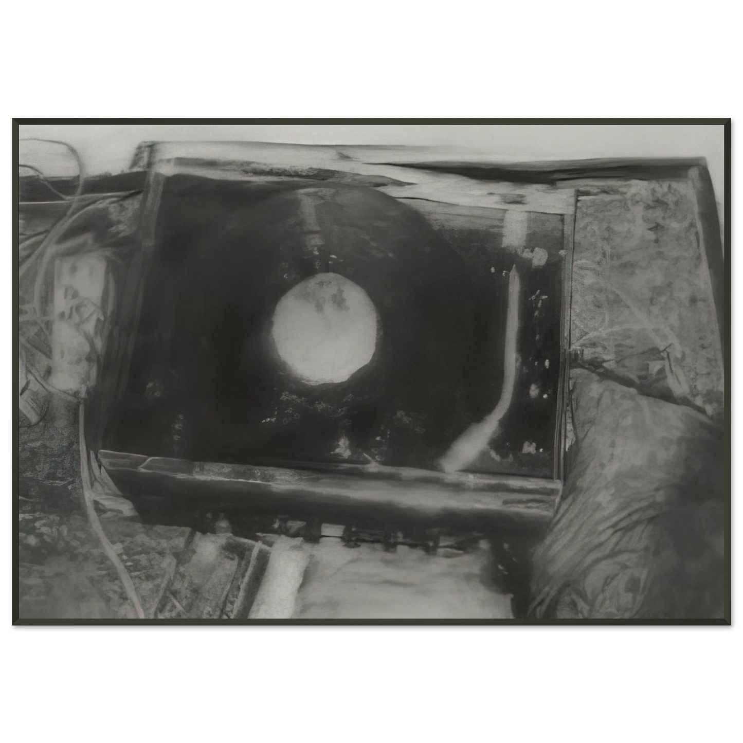 Gerhard Richter RECORD PLAYER 1988 Framed Art Print - Aluminum Frame - 21x29.7 cm / 8x12"