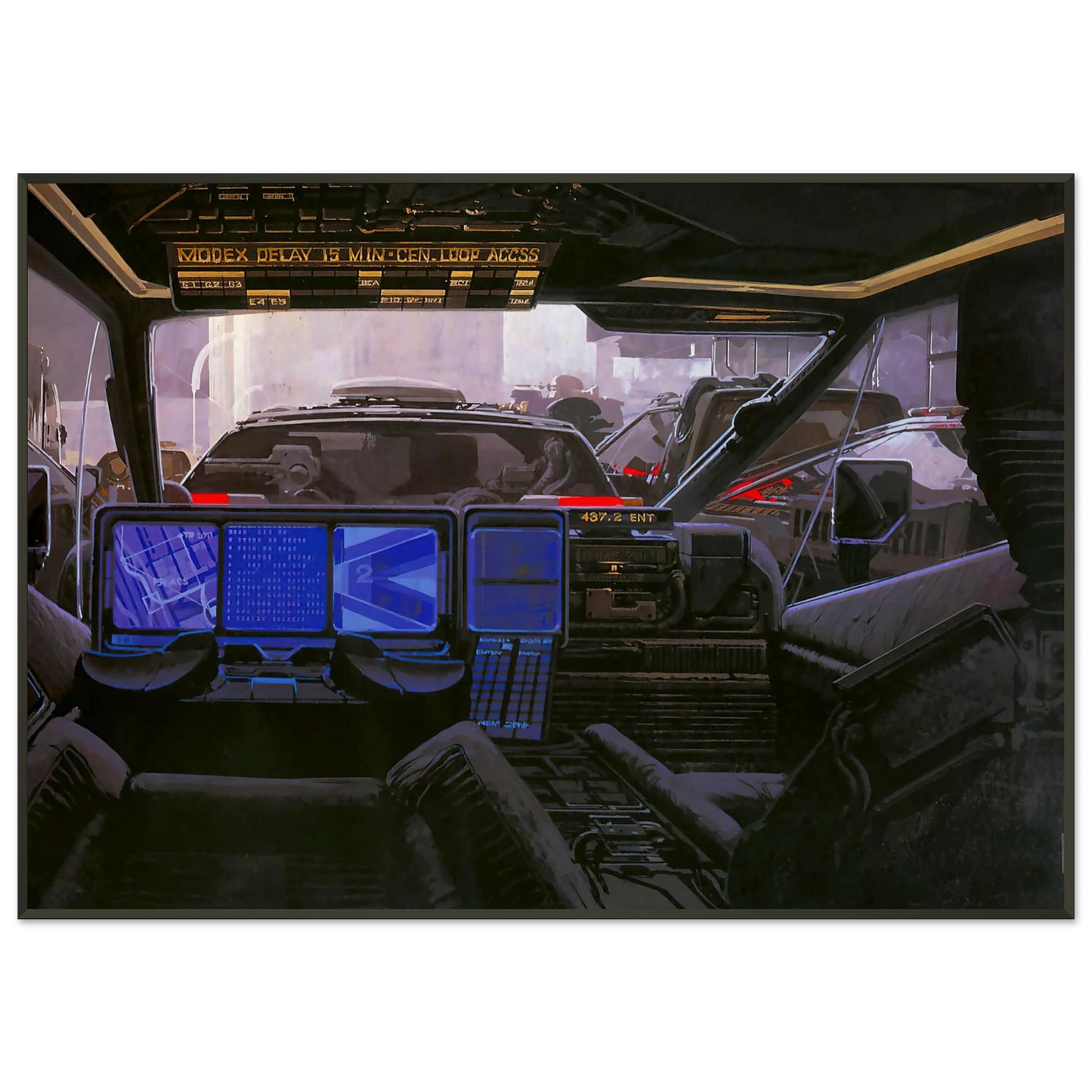 Syd Mead Syd Mead Framed Art Print - Aluminum Frame - 21x29.7 cm / 8x12"