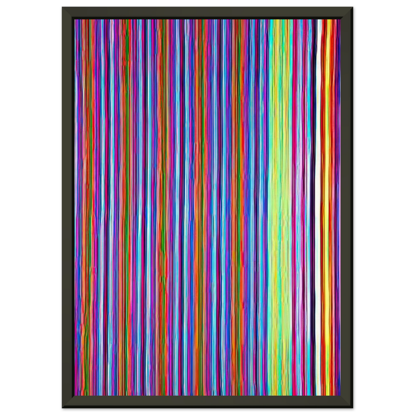 Gene Davis  Gothic Jab  1968 Framed Art Print  - Aluminum Frame - 40x50 cm / 16x20 inches