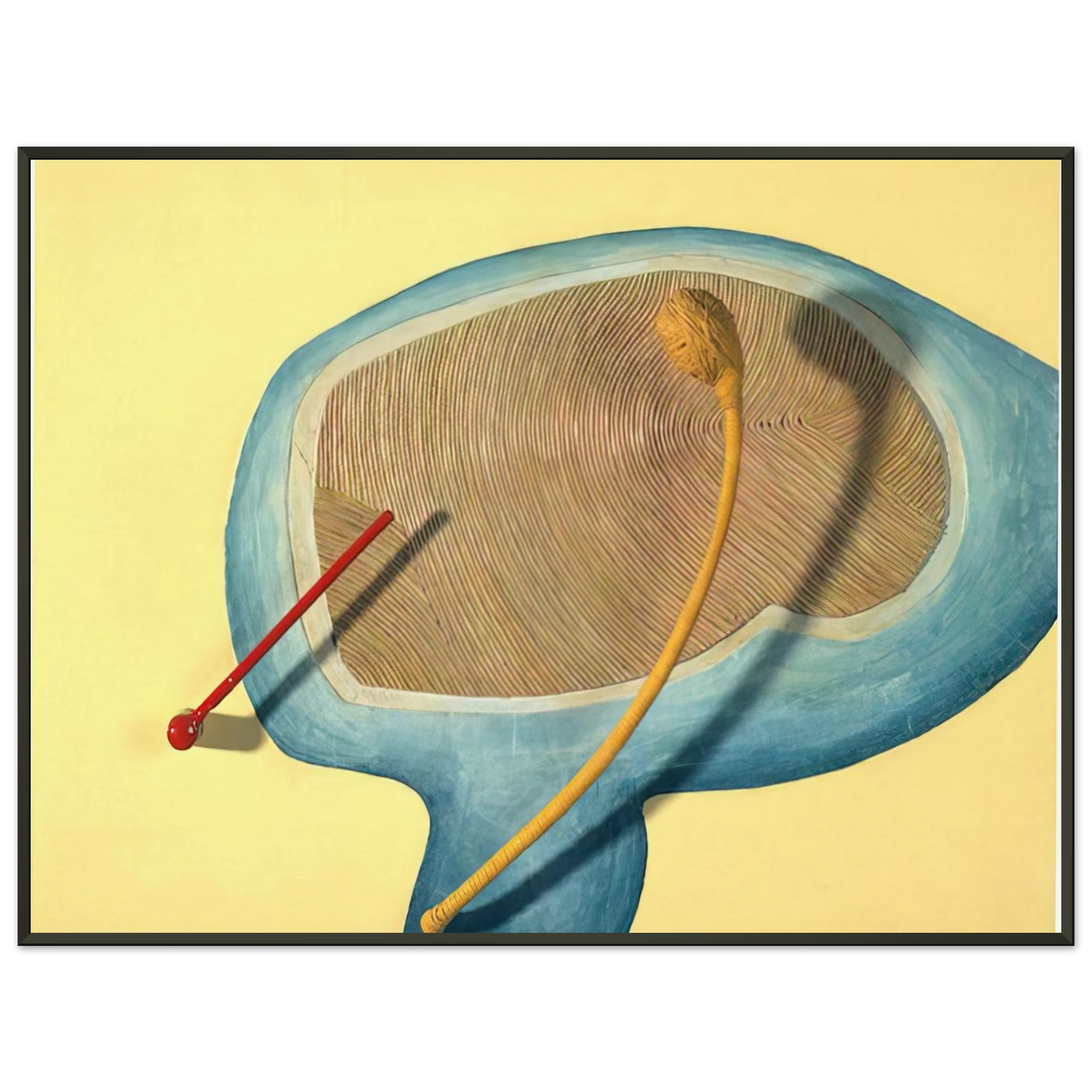 Eva Hesse LEGS OF A WALKING BALL 1965 Framed Art Print - Aluminum Frame - 70x100 cm / 28x40 inches