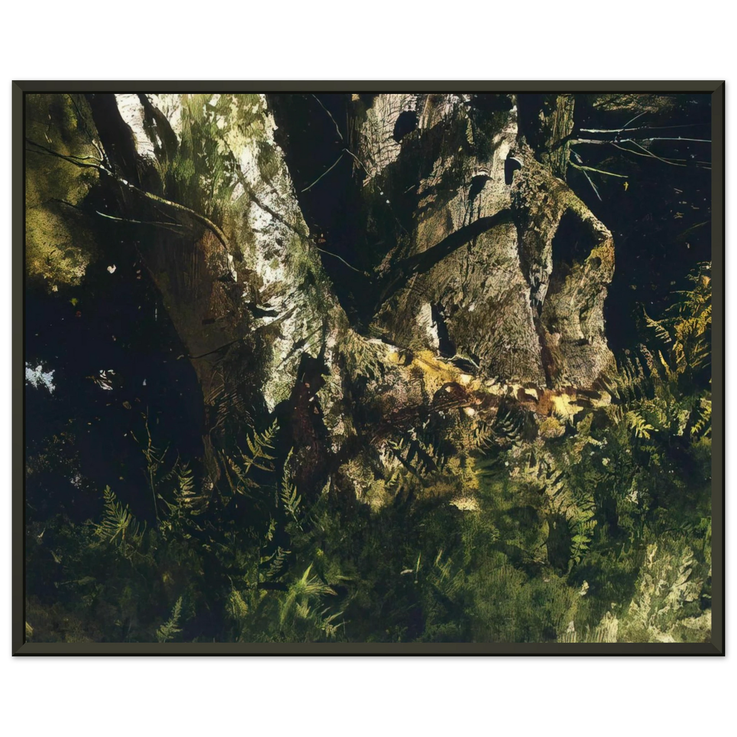 Andrew Wyeth VIRGIN BIRCH 1982 Framed Art Print - Aluminum Frame - 70x100 cm / 28x40 inches