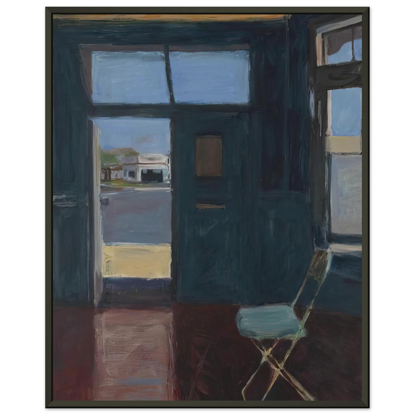 Richard Diebenkorn Interior with Doorway Framed Art Print - Aluminum Frame - 60x80 cm / 24x32 inches
