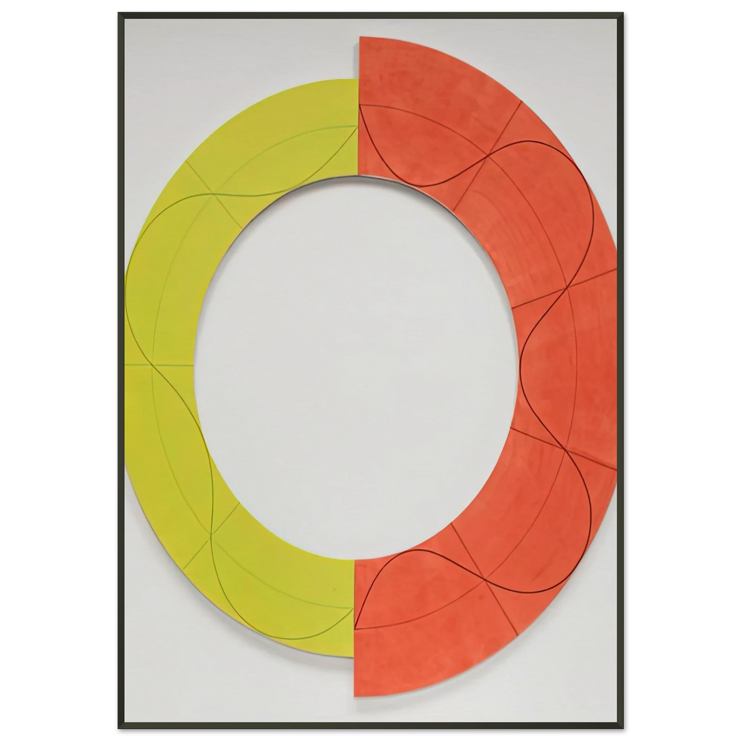 Robert Mangold SPLIT RING IMAGE 1 2009 Framed Art Print - Aluminum Frame - 21x29.7 cm / 8x12"
