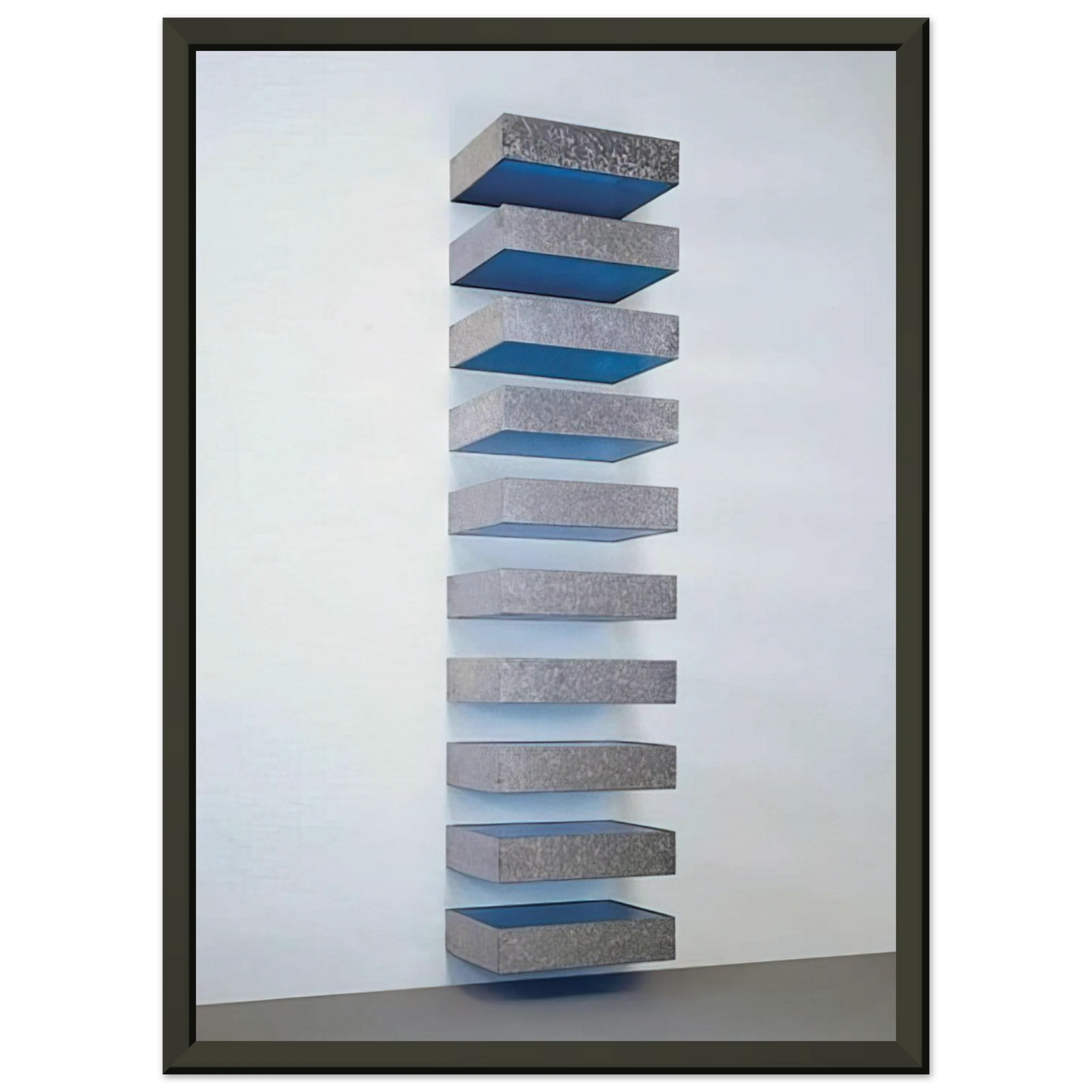 Donald Judd Untitled 7741 Bernstein 1977 Framed Art Print - Aluminum Frame - 70x100 cm / 28x40 inches