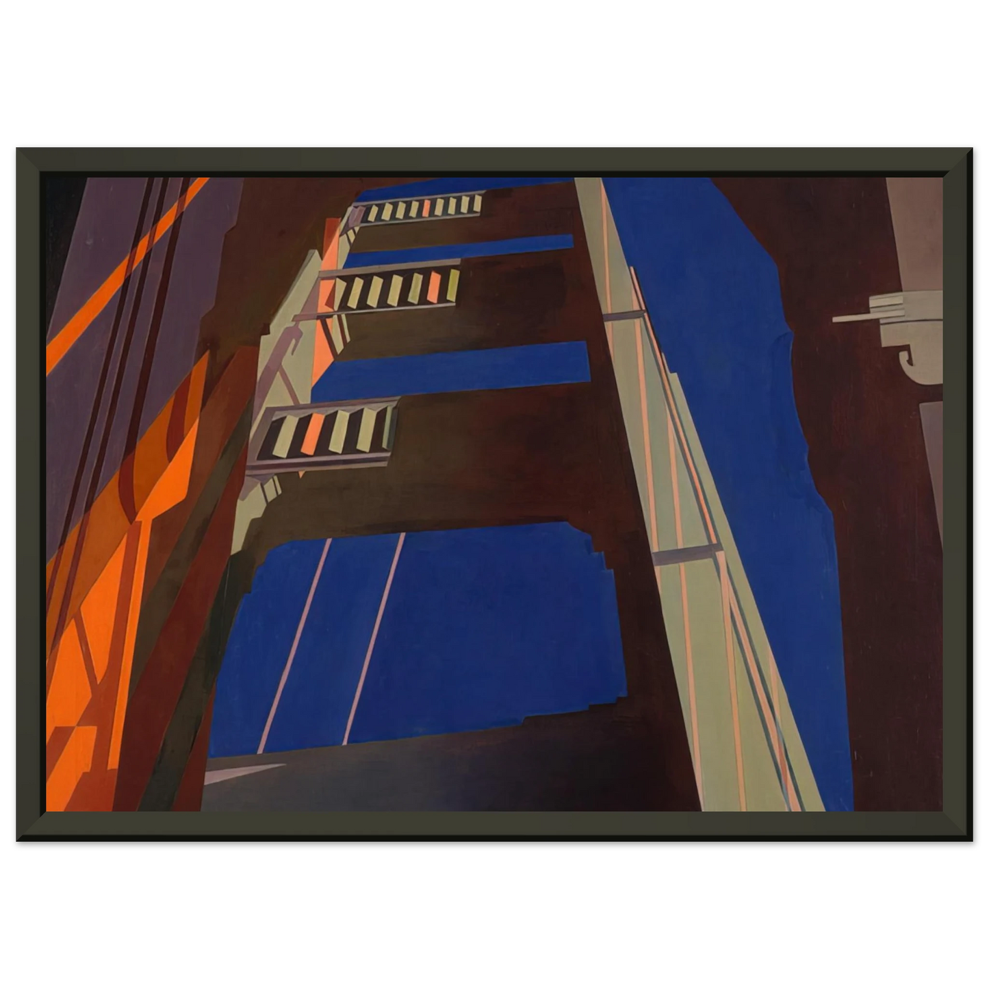 Charles Sheeler Golden Gate 1955 Framed Art Print - Aluminum Frame - 40x50 cm / 16x20 inches