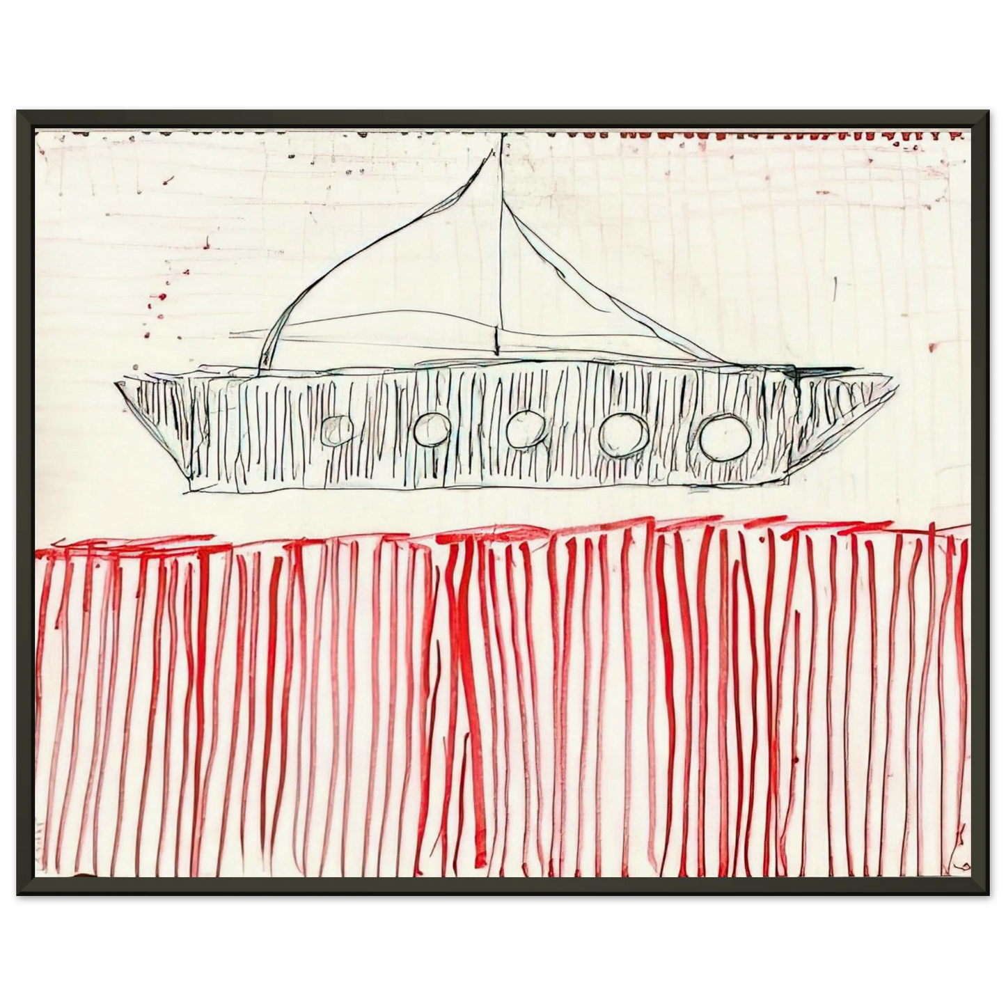 Louise Bourgeois BE CALME OCTOBER 1ST 31ST 2004 0 Framed Art Print - Aluminum Frame - 60x80 cm / 24x32 inches