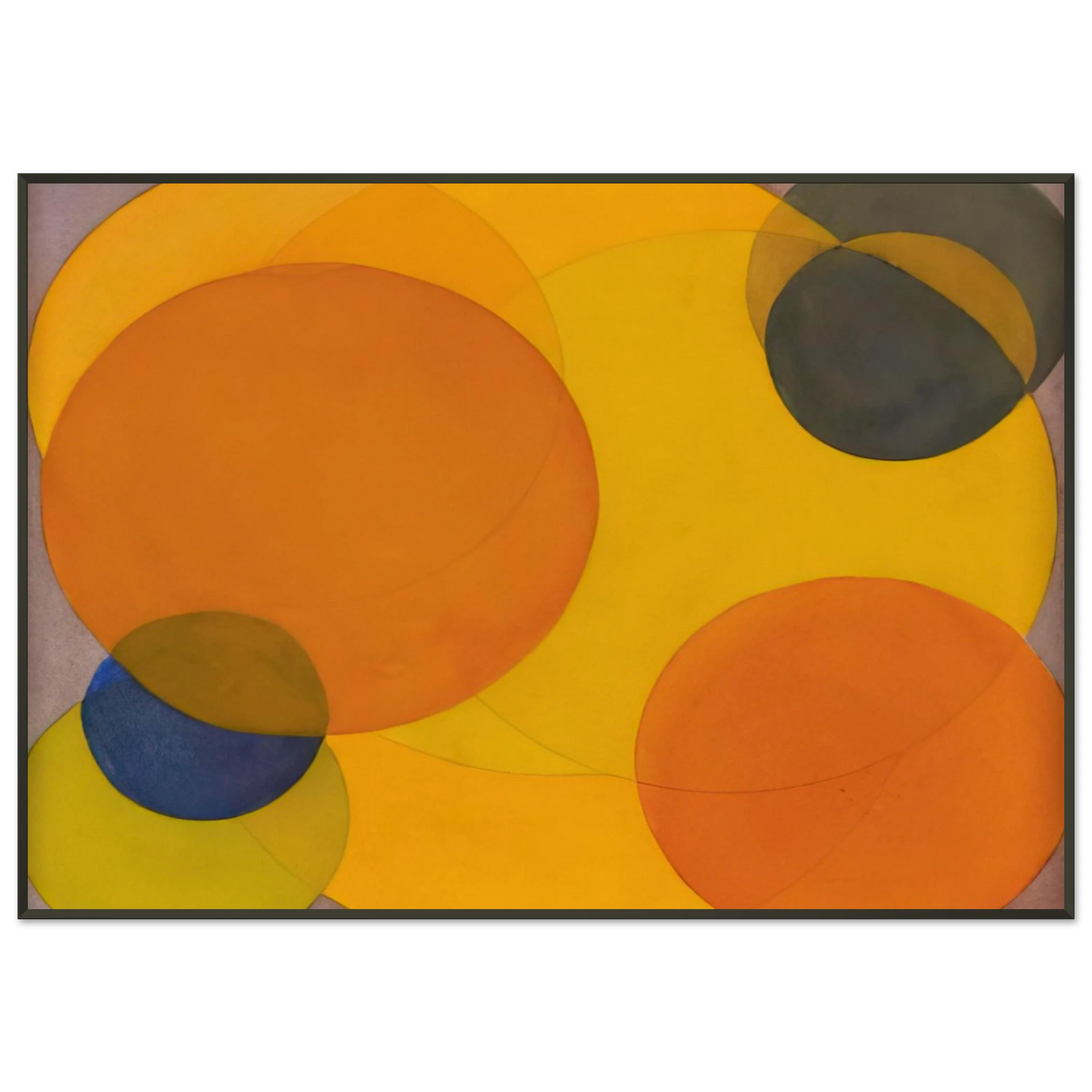 Al Held Morre XXII Framed Art Print - Aluminum Frame - 21x29.7 cm / 8x12"