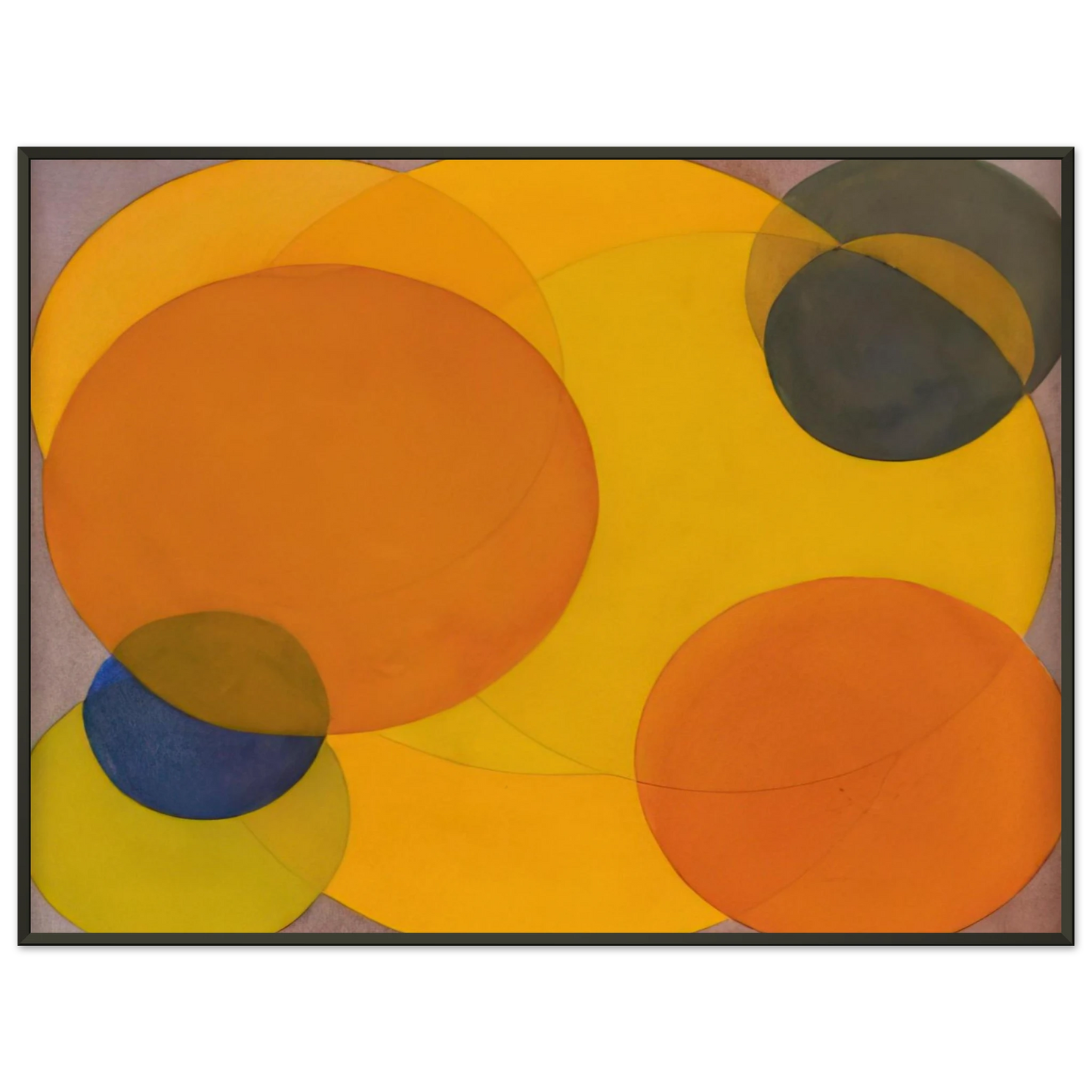 Al Held Morre XXII Framed Art Print - Aluminum Frame - 70x100 cm / 28x40 inches