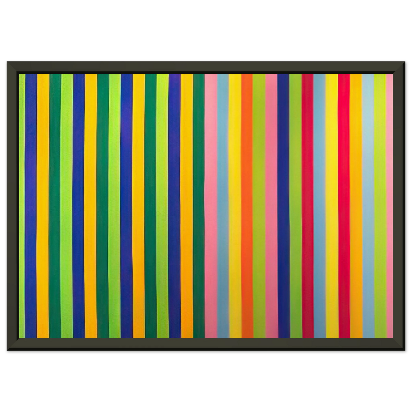 Gene Davis Solar Skin 1964 Framed Art Print - Aluminum Frame - 60x80 cm / 24x32 inches