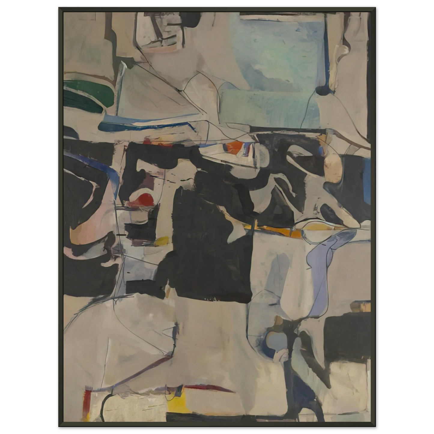 Richard Diebenkorn Urbana 6 Framed Art Print - Aluminum Frame - 70x100 cm / 28x40 inches