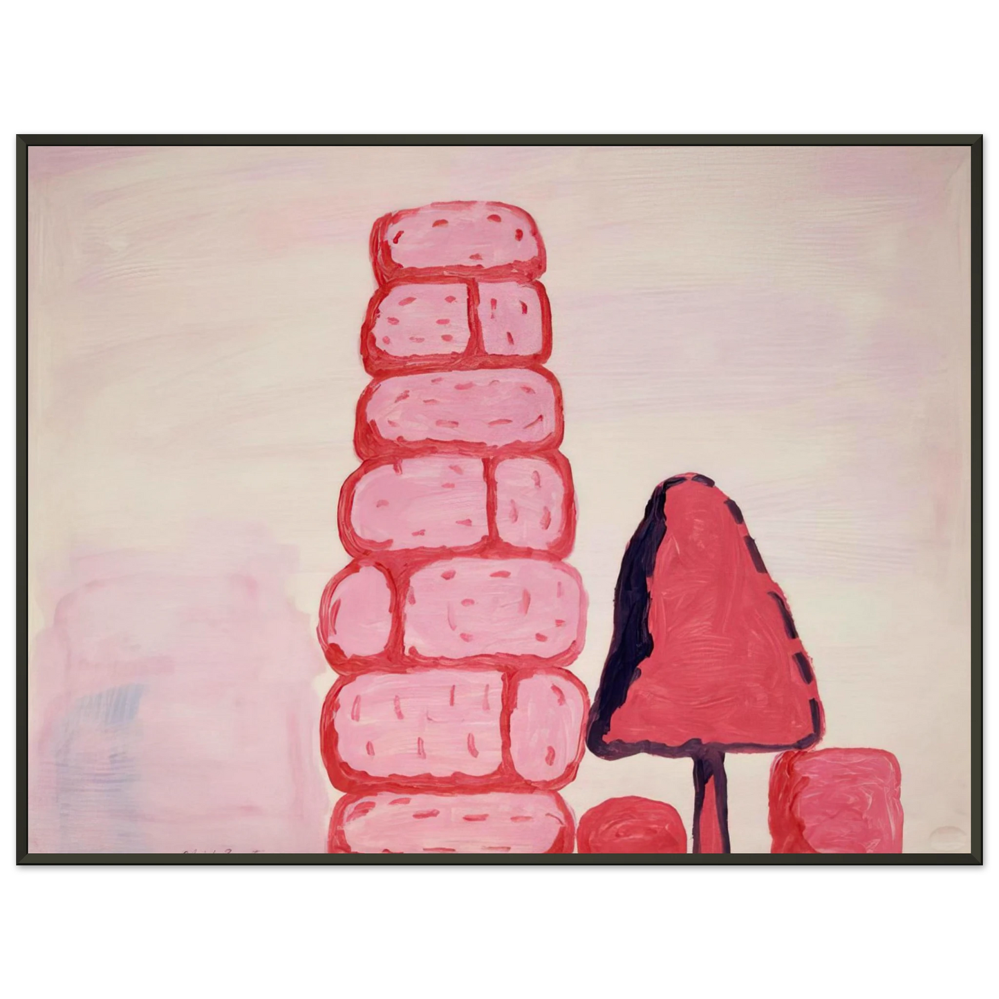 Philip Guston UNTITLED WALL Framed Art Print - Aluminum Frame - 60x80 cm / 24x32 inches