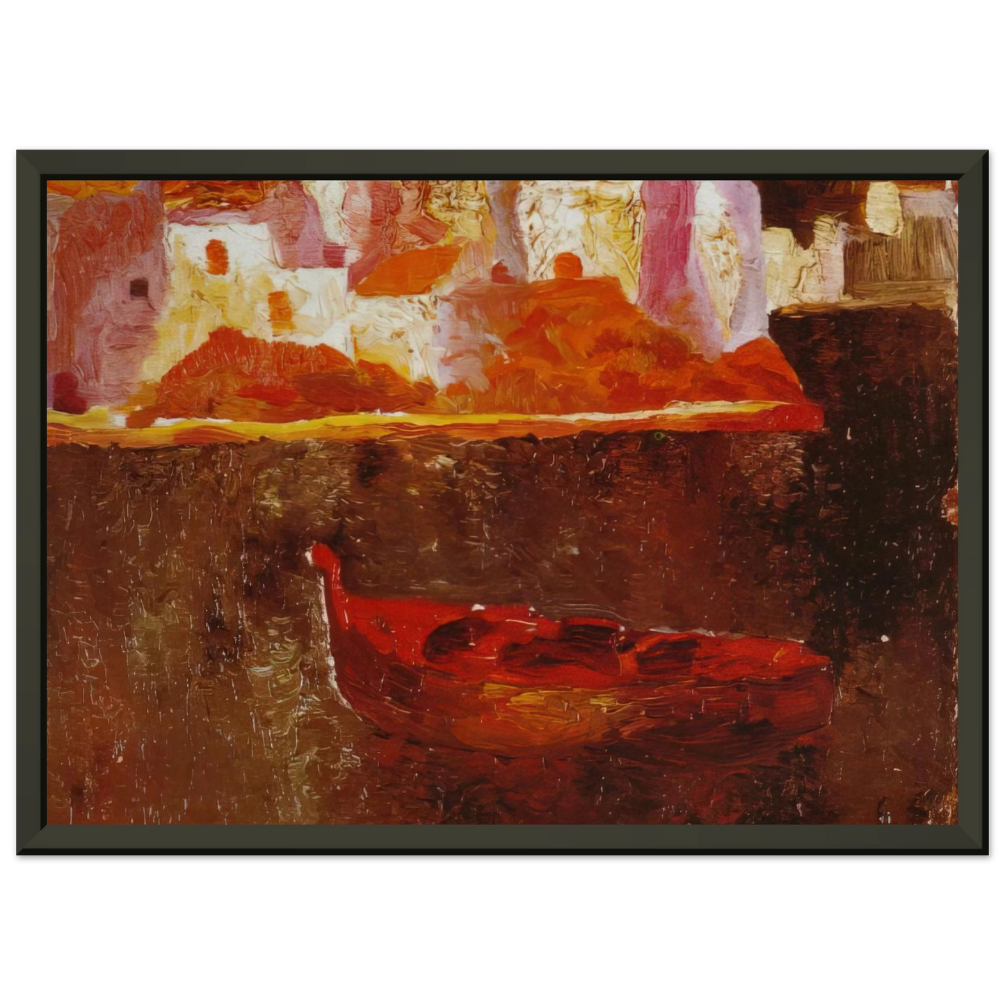 Salvador Dali PUNTA ES BALUARD DE LA RIBA D EN PITXOT 1919 Framed Art Print - Aluminum Frame - 40x50 cm / 16x20 inches