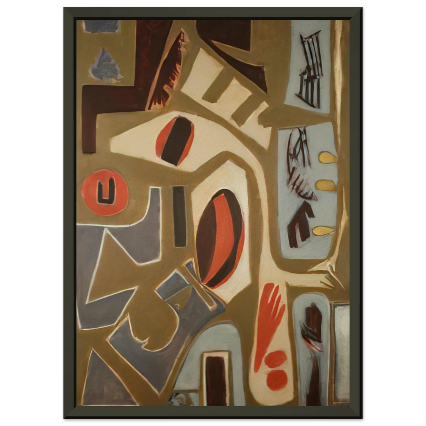 Will Barnet Creature 2008 United States Framed Art Print - Aluminum Frame - 40x50 cm / 16x20 inches