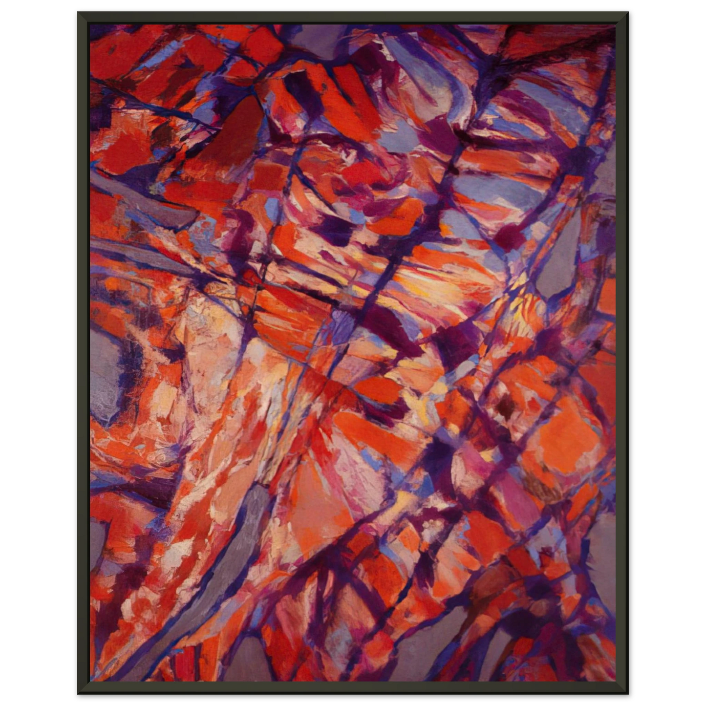 Alfred Manessier Terre assoiffee I 1966 Framed Art Print - Aluminum Frame - 40x50 cm / 16x20 inches
