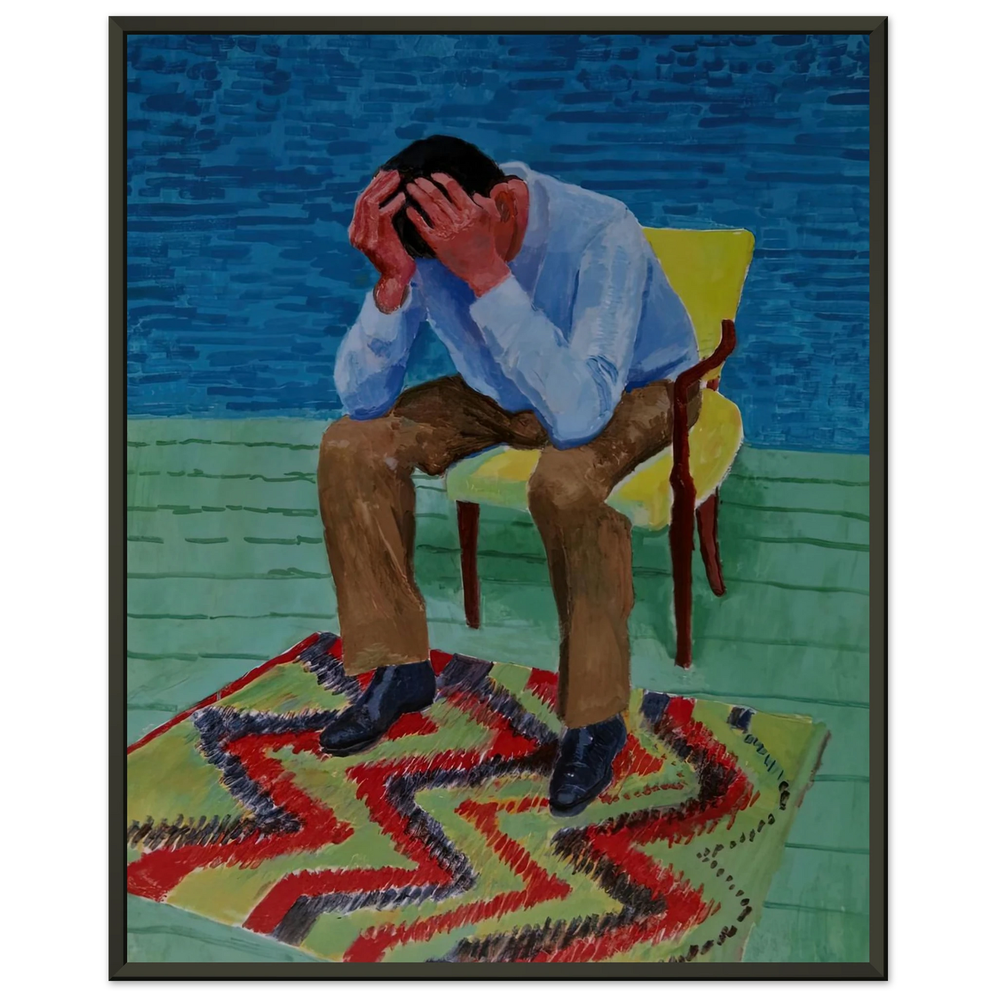 David Hockney David Hockney Framed Art Print - Aluminum Frame - 70x100 cm / 28x40 inches