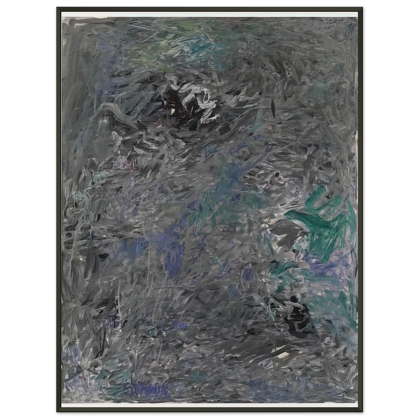 Milton Resnick UNTITLED 6 1959 Framed Art Print - Aluminum Frame - 60x80 cm / 24x32 inches