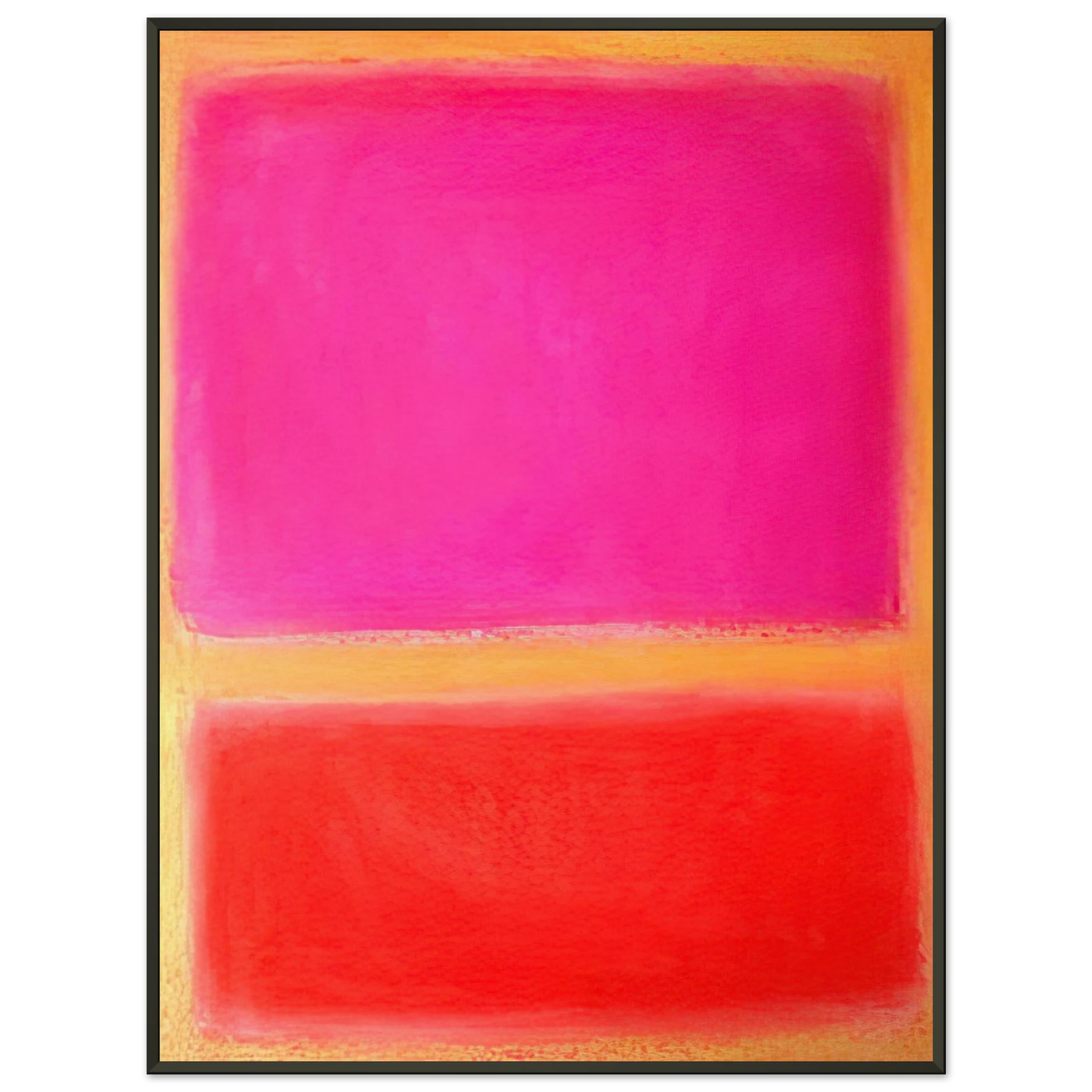 Helen Frankenthaler Untitled Color Field Painting Framed Art Print - Aluminum Frame - 60x80 cm / 24x32 inches