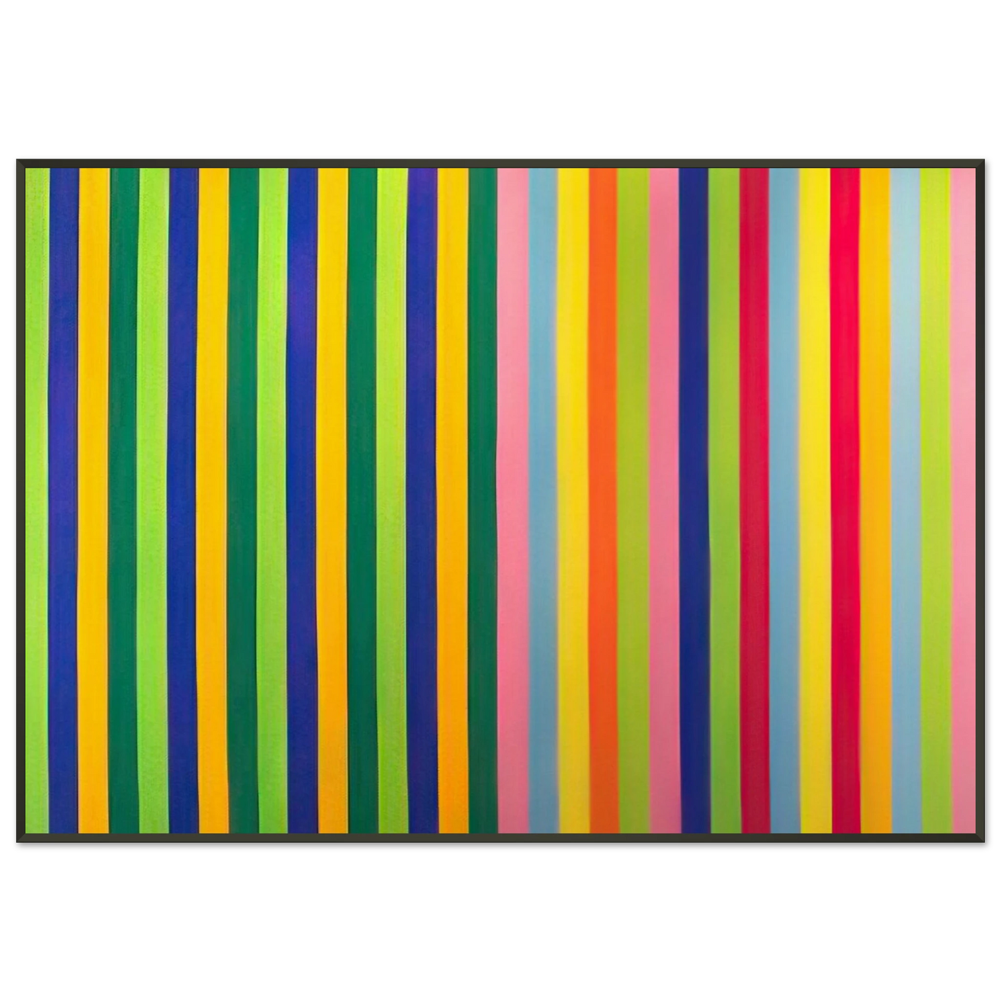 Gene Davis Solar Skin 1964 Framed Art Print - Aluminum Frame - 21x29.7 cm / 8x12"