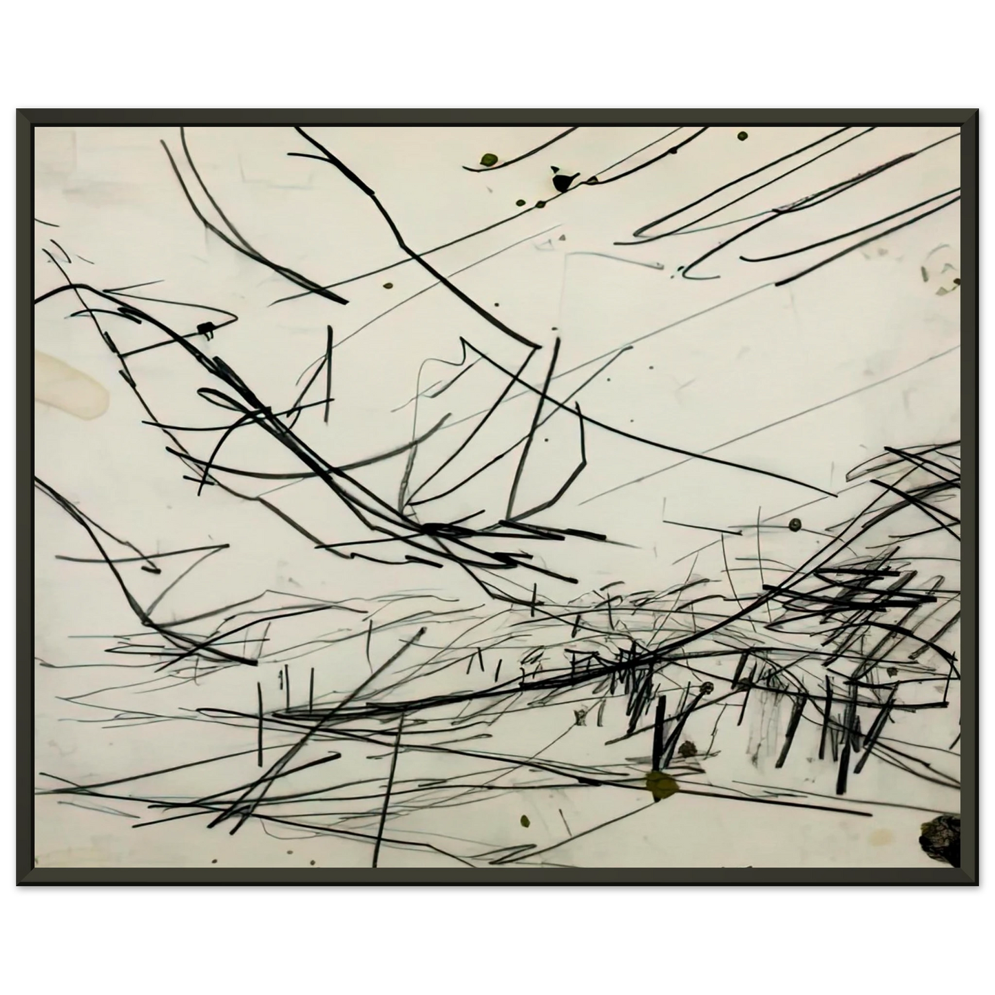 Frank Auerbach WORKING DRAWING FOR PRIMROSE HILL Framed Art Print - Aluminum Frame - 40x50 cm / 16x20 inches