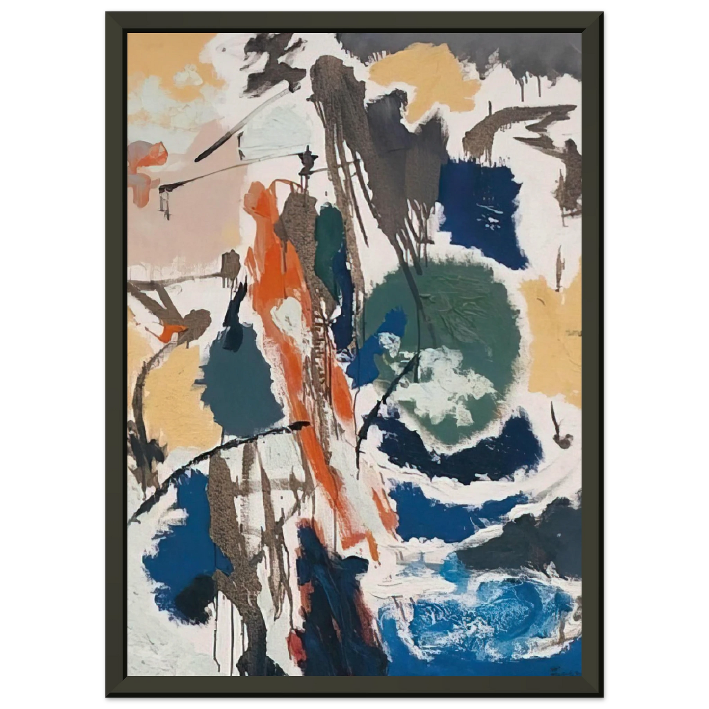 John Ferren Outdoors 1952 Framed Art Print - Aluminum Frame - 40x50 cm / 16x20 inches