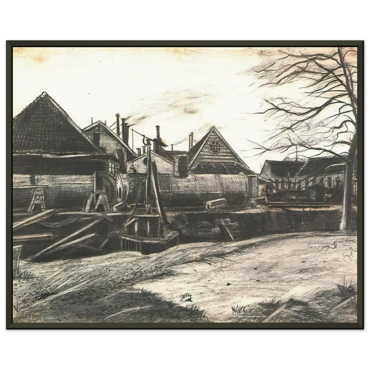 Vincent van Gogh  Factory Framed Art Print  - Aluminum Frame - 70x100 cm / 28x40 inches