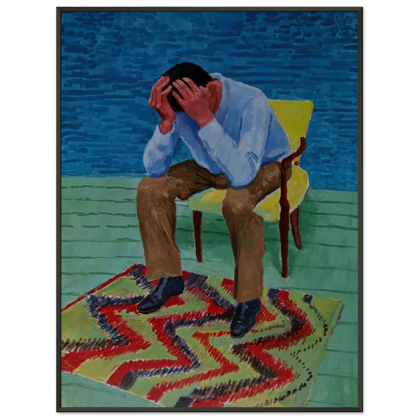 David Hockney David Hockney Framed Art Print - Aluminum Frame - 40x50 cm / 16x20 inches