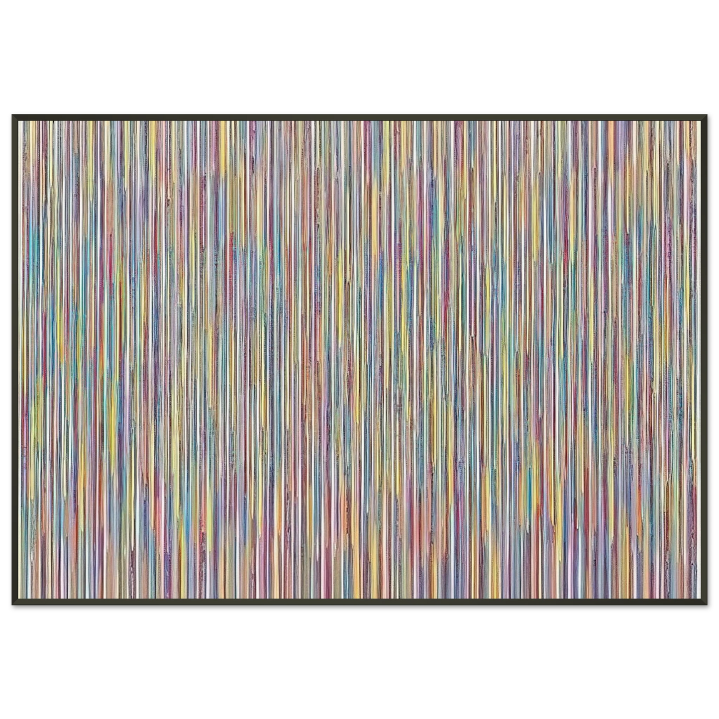 Gene Davis  Monets Garden  1980 Framed Art Print  - Aluminum Frame - 21x29.7 cm / 8x12"