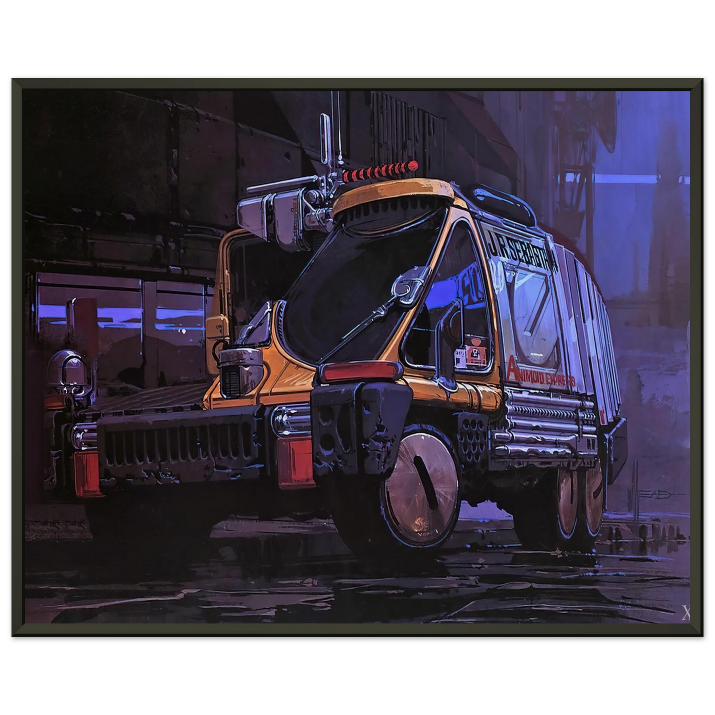 Syd Mead Syd Mead Framed Art Print - Aluminum Frame - 70x100 cm / 28x40 inches