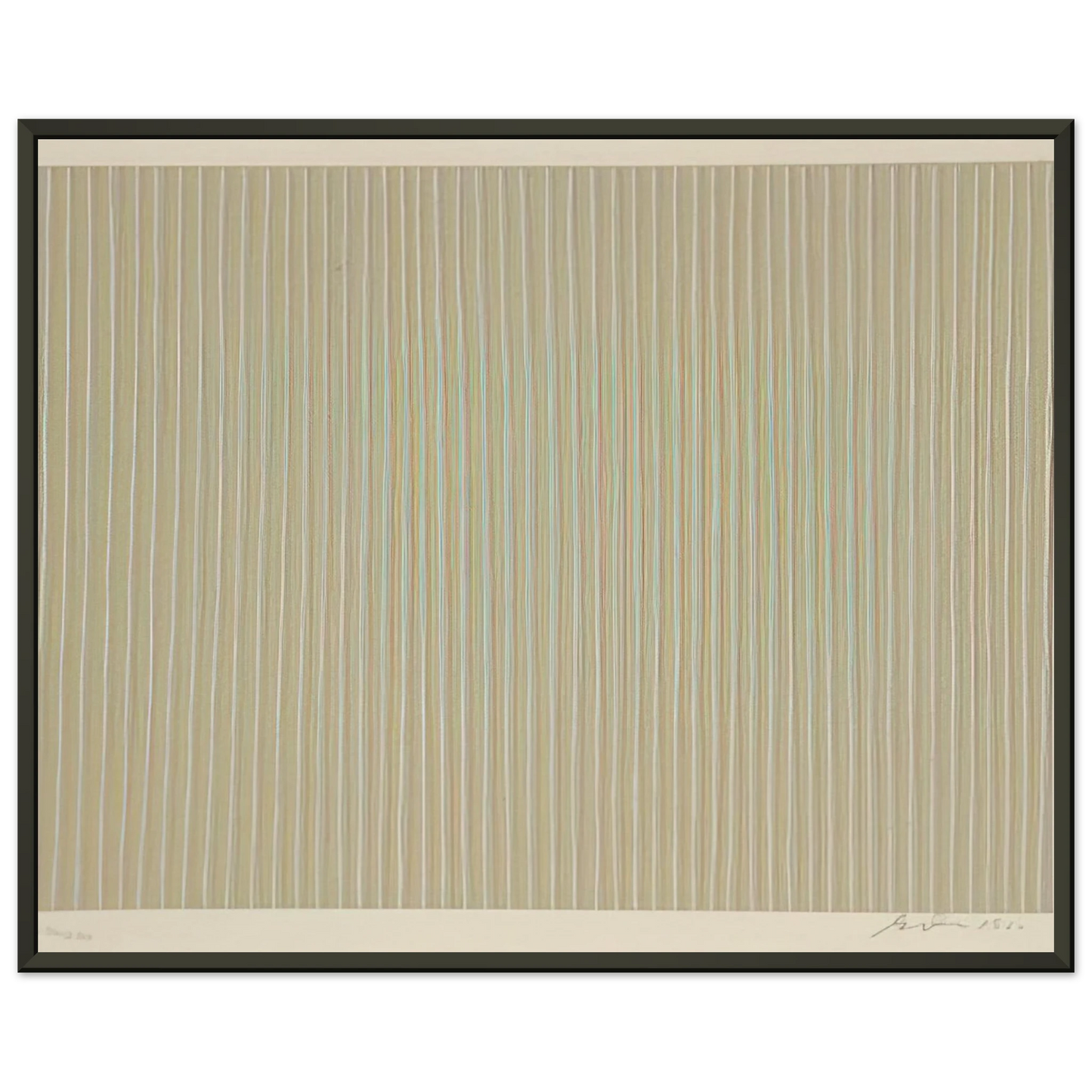 Gene Davis Carousel 1980 Framed Art Print - Aluminum Frame - 60x80 cm / 24x32 inches