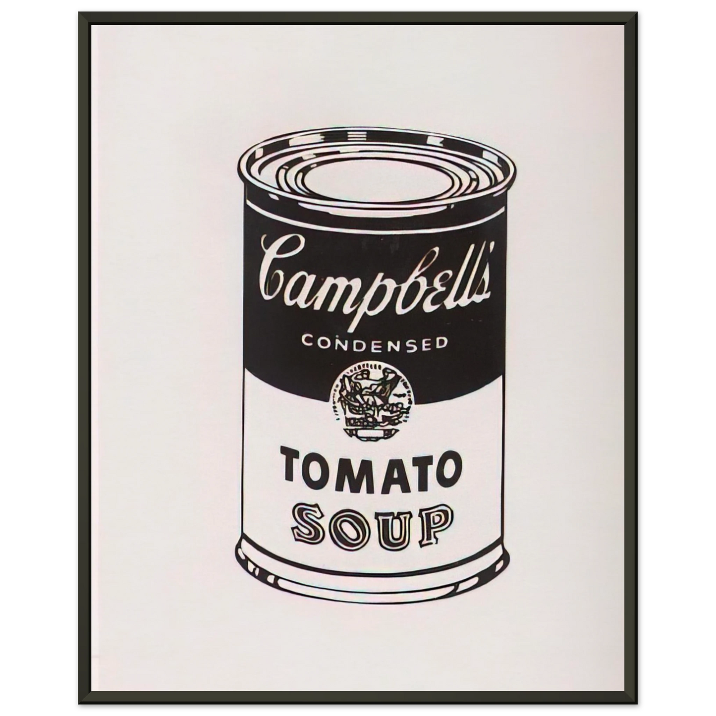 Andy Warhol Campbells Soup Can Tomato Retrospective Series Framed Art Print - Aluminum Frame - 40x50 cm / 16x20 inches
