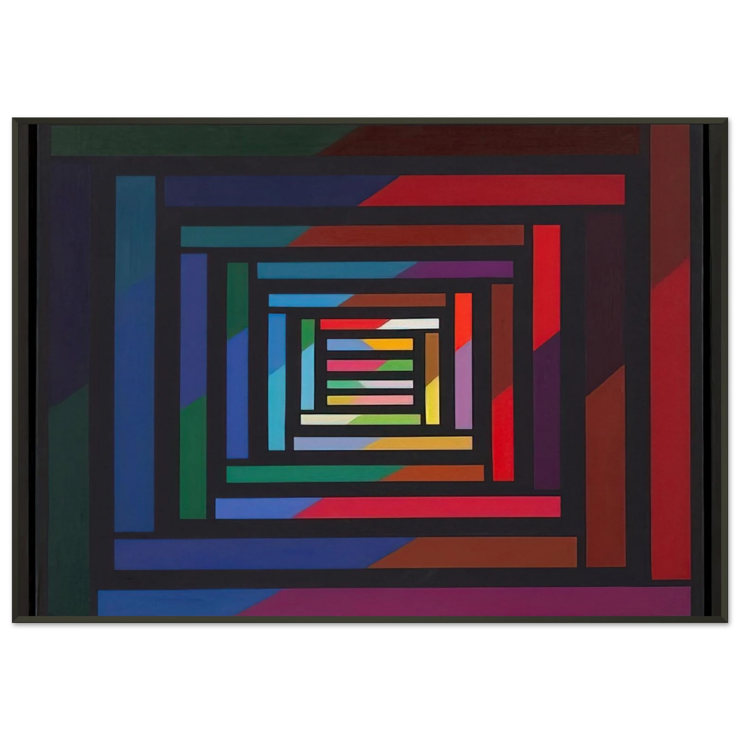 Piero Dorazio Myrina 1995 Framed Art Print - Aluminum Frame - 21x29.7 cm / 8x12"
