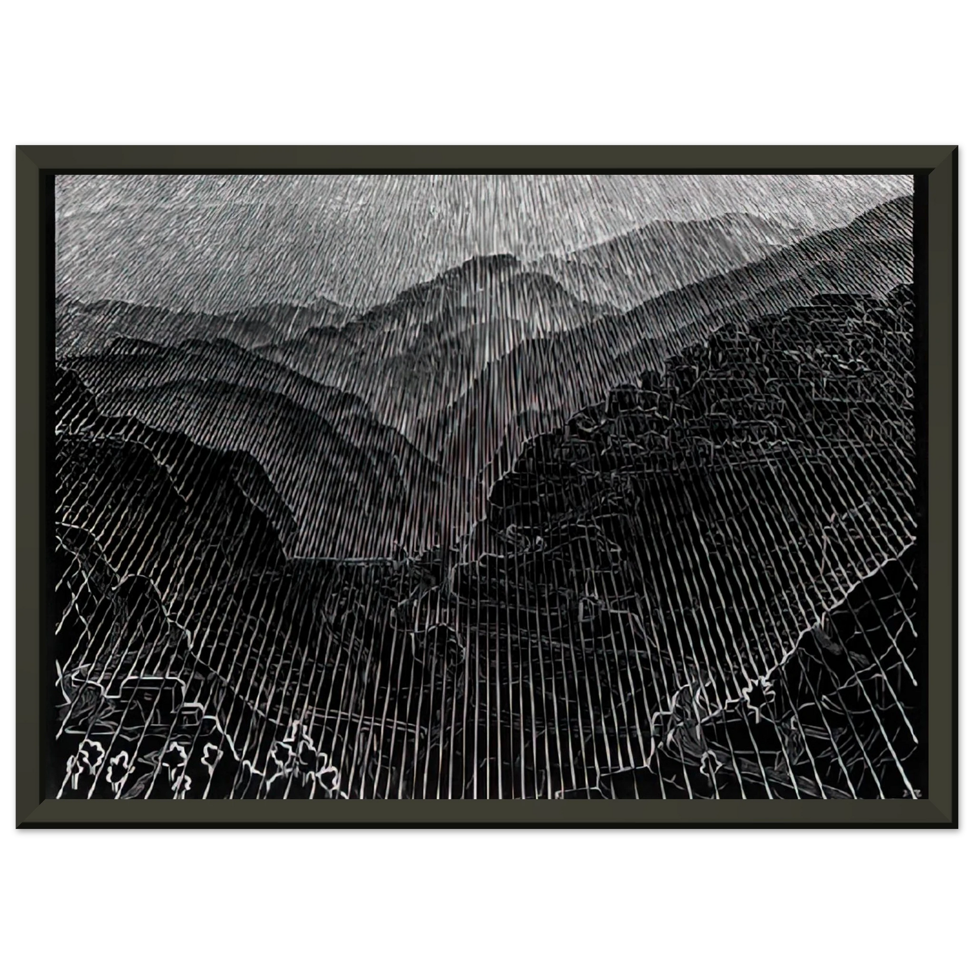 MC Escher  ROSSANO CALABRIA FEBRUARY 1931 1931 Framed Art Print  - Aluminum Frame - 60x80 cm / 24x32 inches