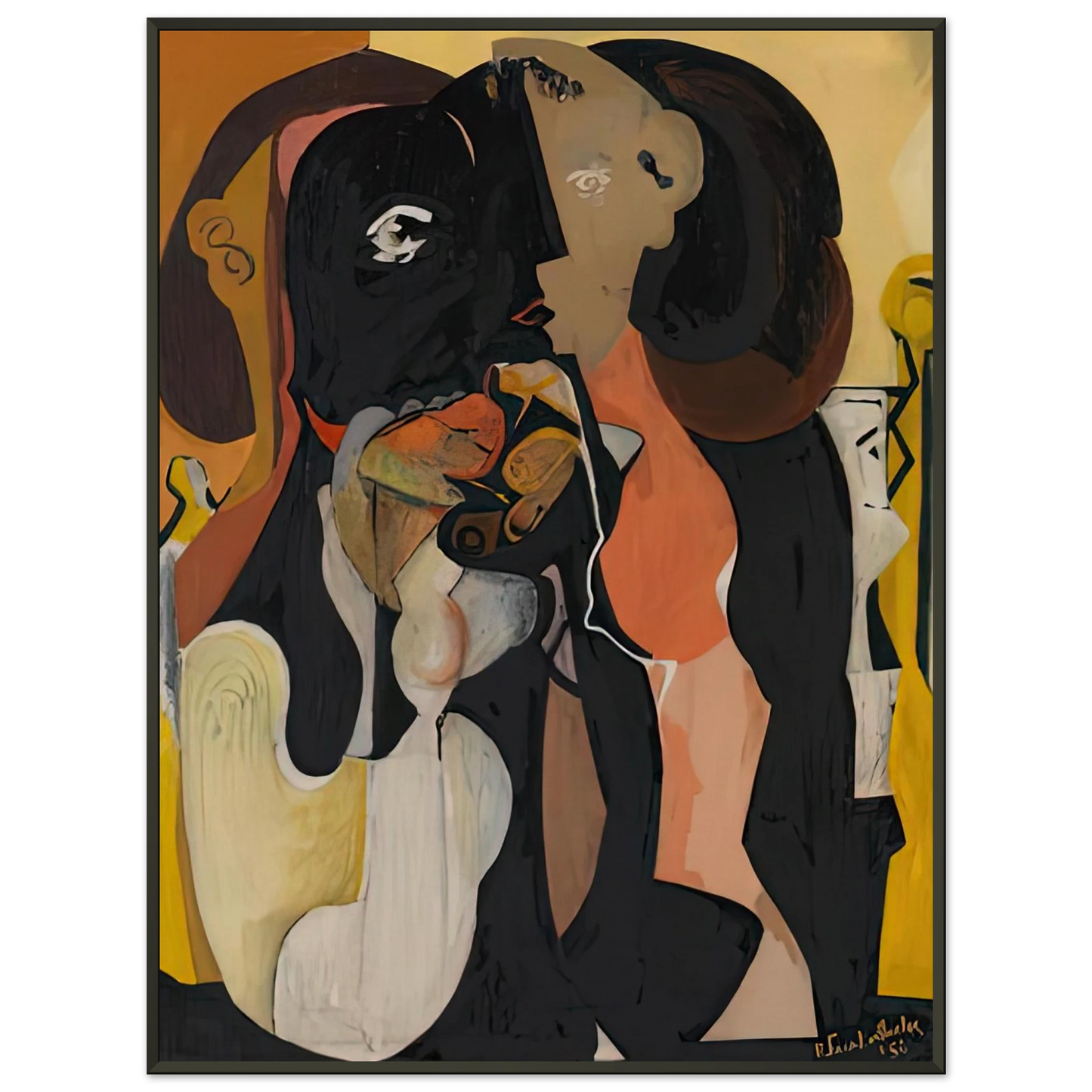 Helen Frankenthaler Woman 1950 Framed Art Print - Aluminum Frame - 70x100 cm / 28x40 inches