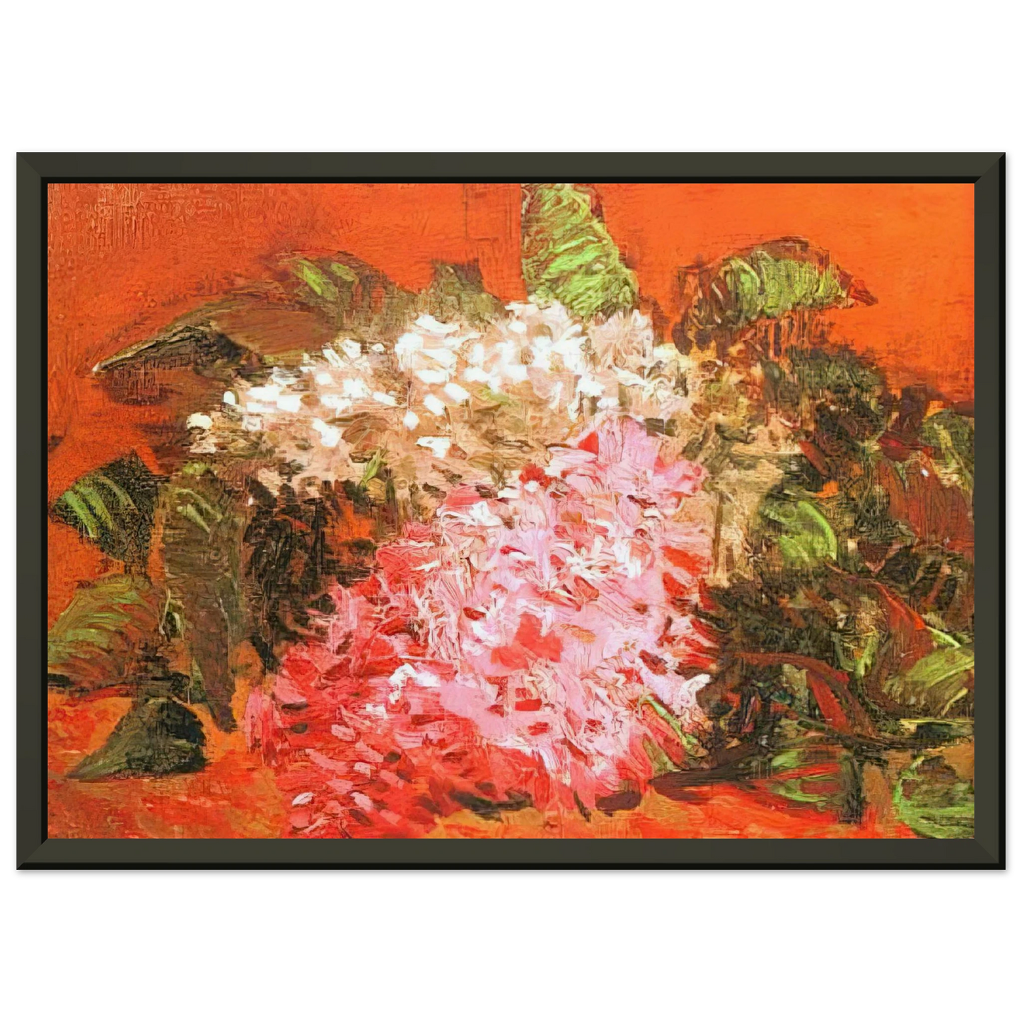 Vincent van Gogh Lilacs Framed Art Print - Aluminum Frame - 60x80 cm / 24x32 inches