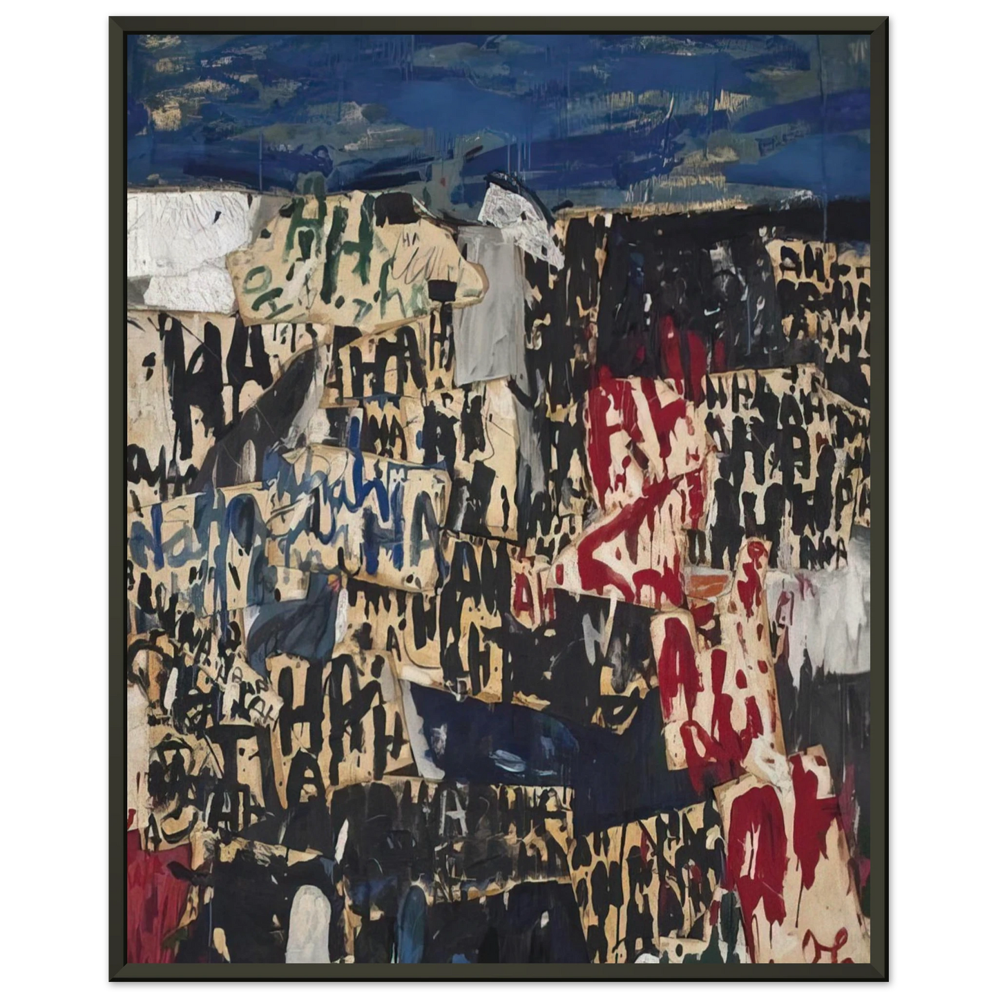 Allan Kaprow Allan Kaprow on the Legacy of Jackson Pollock Framed Art Print - Aluminum Frame - 60x80 cm / 24x32 inches
