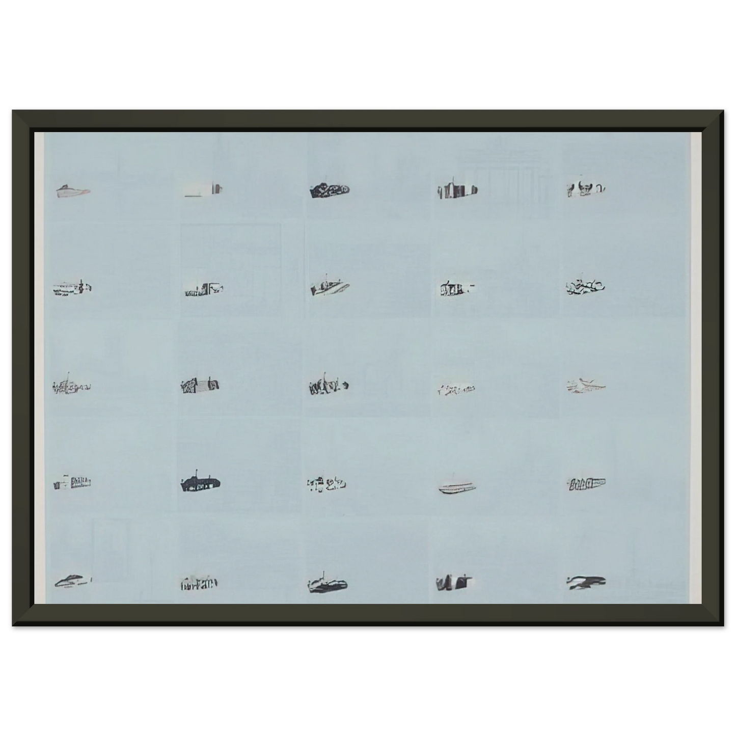 Dieter Roth Dusseldorf 1970 Framed Art Print - Aluminum Frame - 60x80 cm / 24x32 inches