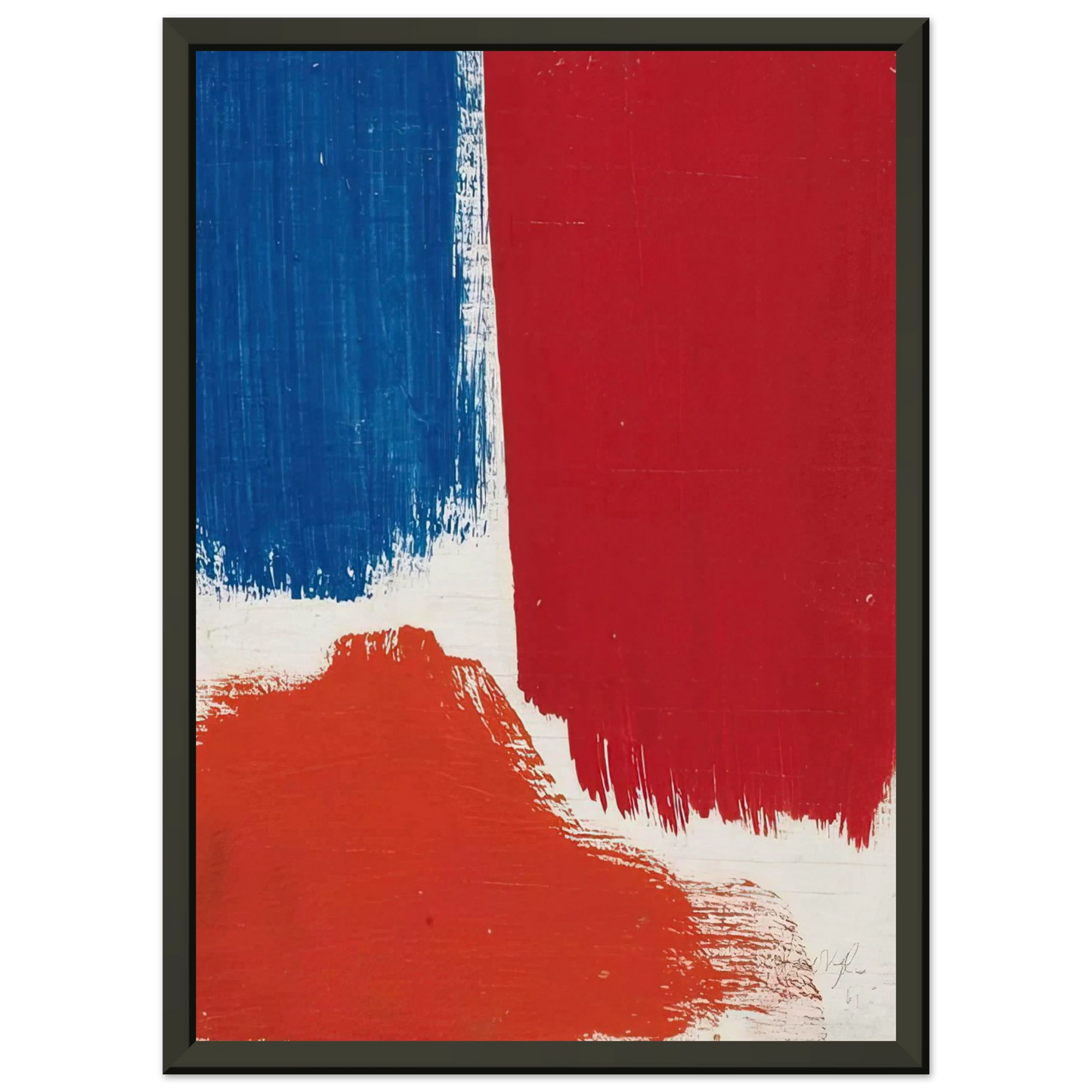 Robert Goodnough Untitled 1961 Framed Art Print - Aluminum Frame - 70x100 cm / 28x40 inches