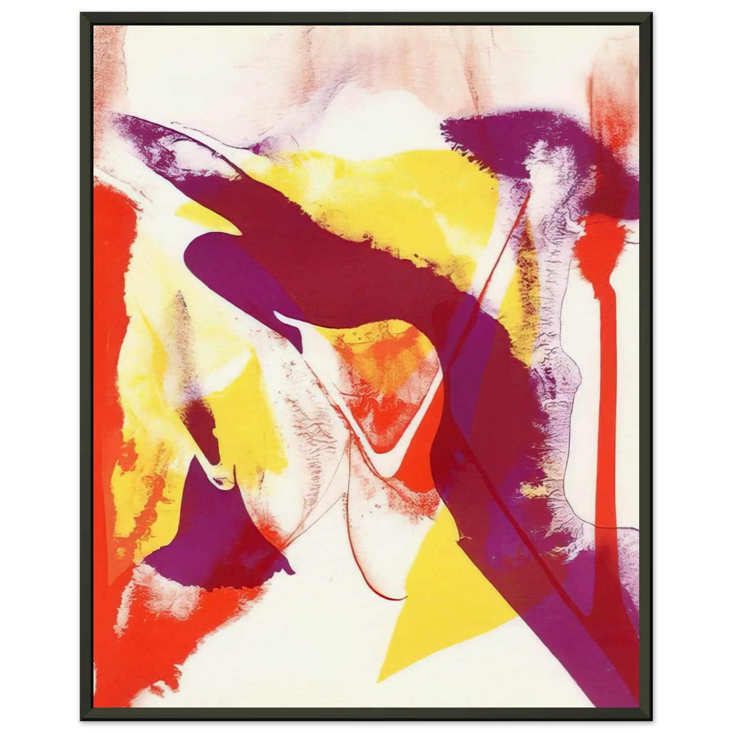 Paul Jenkins  Redfern composition  Abstract Expressionism Framed Art Print  - Aluminum Frame - 70x100 cm / 28x40 inches