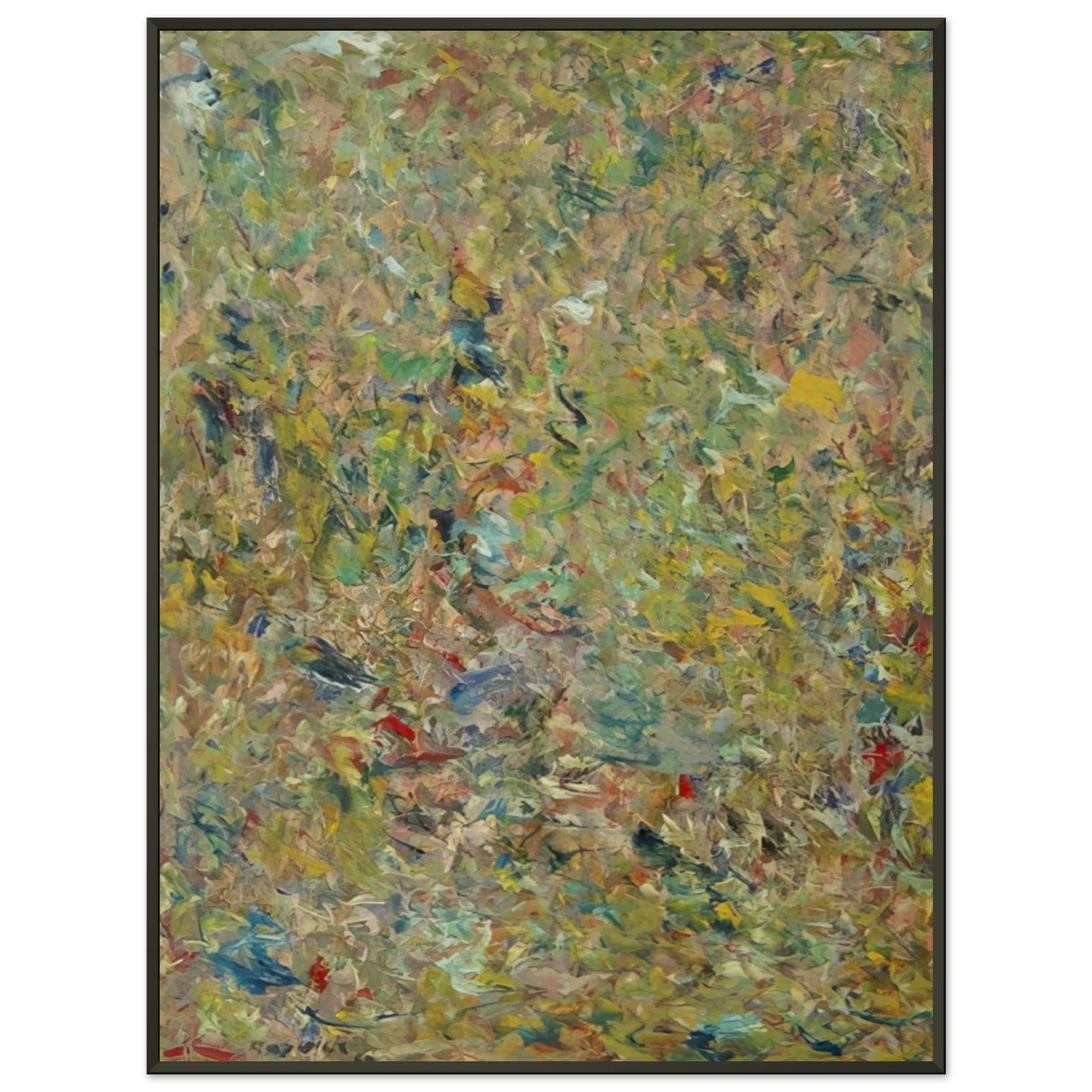 Milton Resnick UNTITLED 1960 1 Framed Art Print - Aluminum Frame - 40x50 cm / 16x20 inches