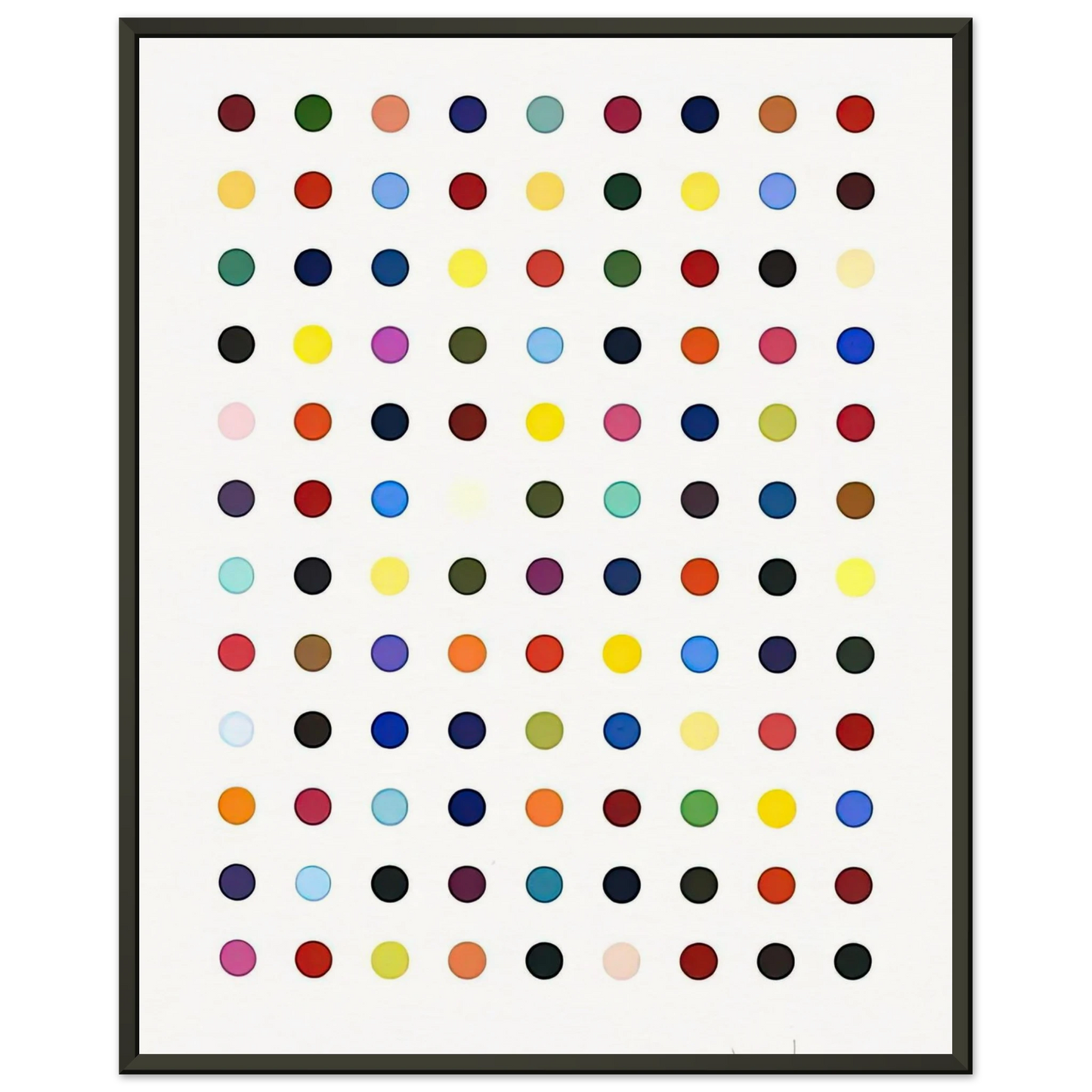 Damien Hirst FLUMEQUINE Framed Art Print - Aluminum Frame - 60x80 cm / 24x32 inches