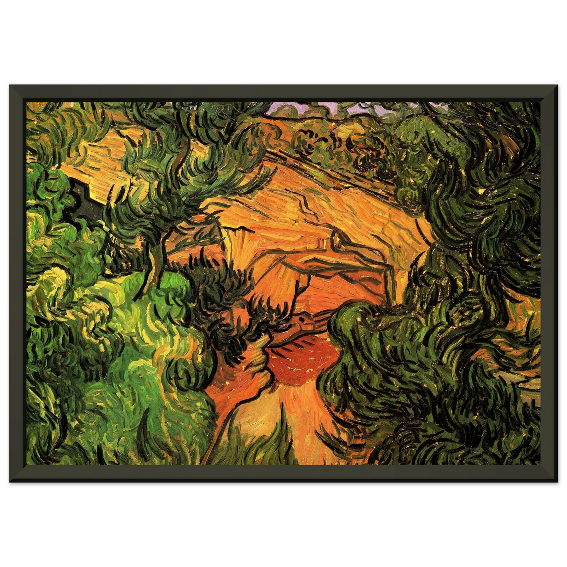 Vincent van Gogh  Entrance to a Quarry Framed Art Print  - Aluminum Frame - 40x50 cm / 16x20 inches