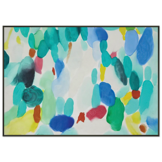 Alice Baber  Pipers Near Framed Art Print  - Aluminum Frame - 21x29.7 cm / 8x12"