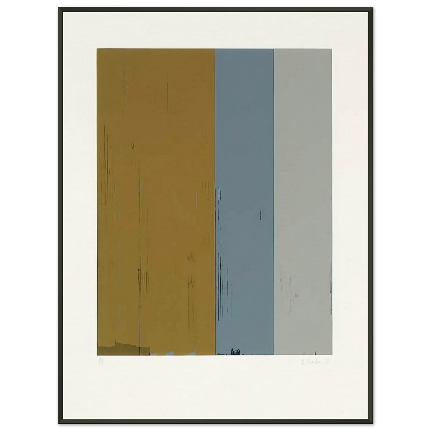 Brice Marden Untitled Lewison 245 Color Field Painting Framed Art Print - Aluminum Frame - 40x50 cm / 16x20 inches