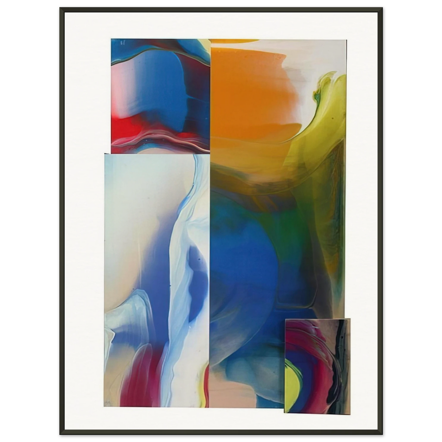 Sam Gilliam Lot and Square Framed Art Print - Aluminum Frame - 70x100 cm / 28x40 inches