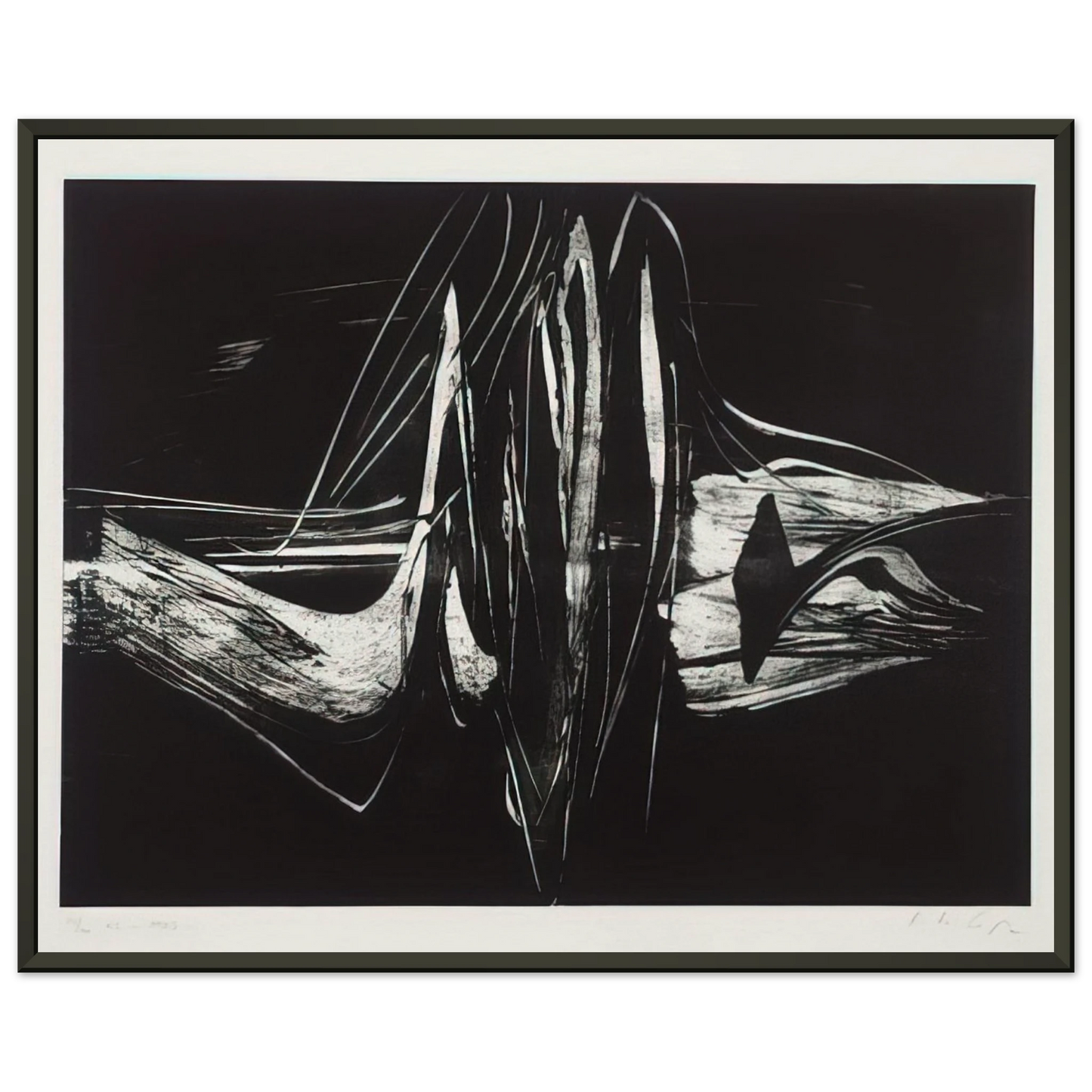 Karl Otto Gotz Untitled Framed Art Print - Aluminum Frame - 40x50 cm / 16x20 inches